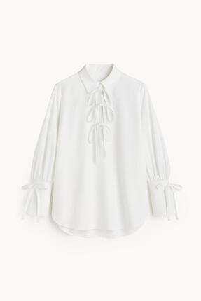 Touche Prive %100 PAMUKLU BİYELİ GÖMLEK YAKA TUNİK