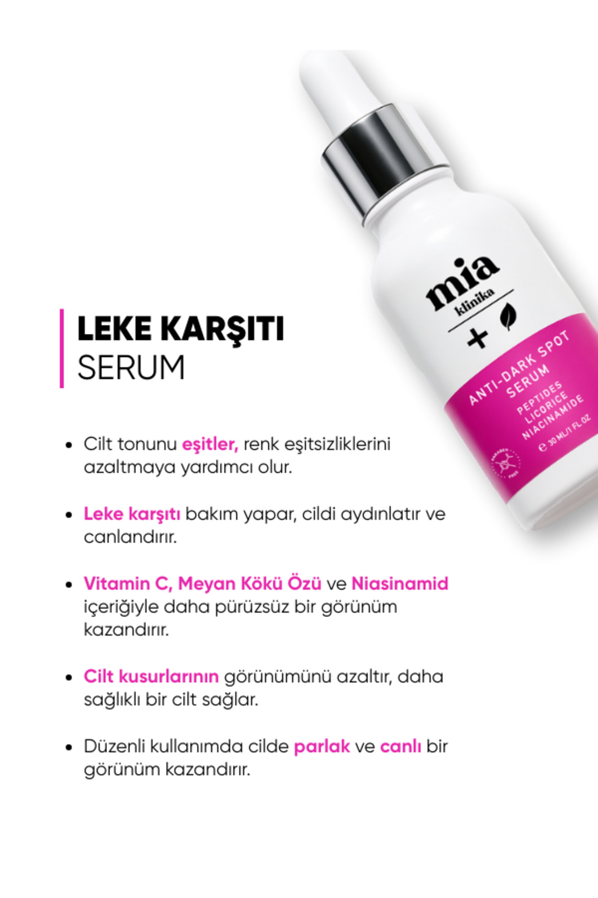 Aydınlatıcı C Vitamini Ve Cilt Pürüzsüzleştirici Leke Serum 2'li Set — 4 — تصویر 3 از 5