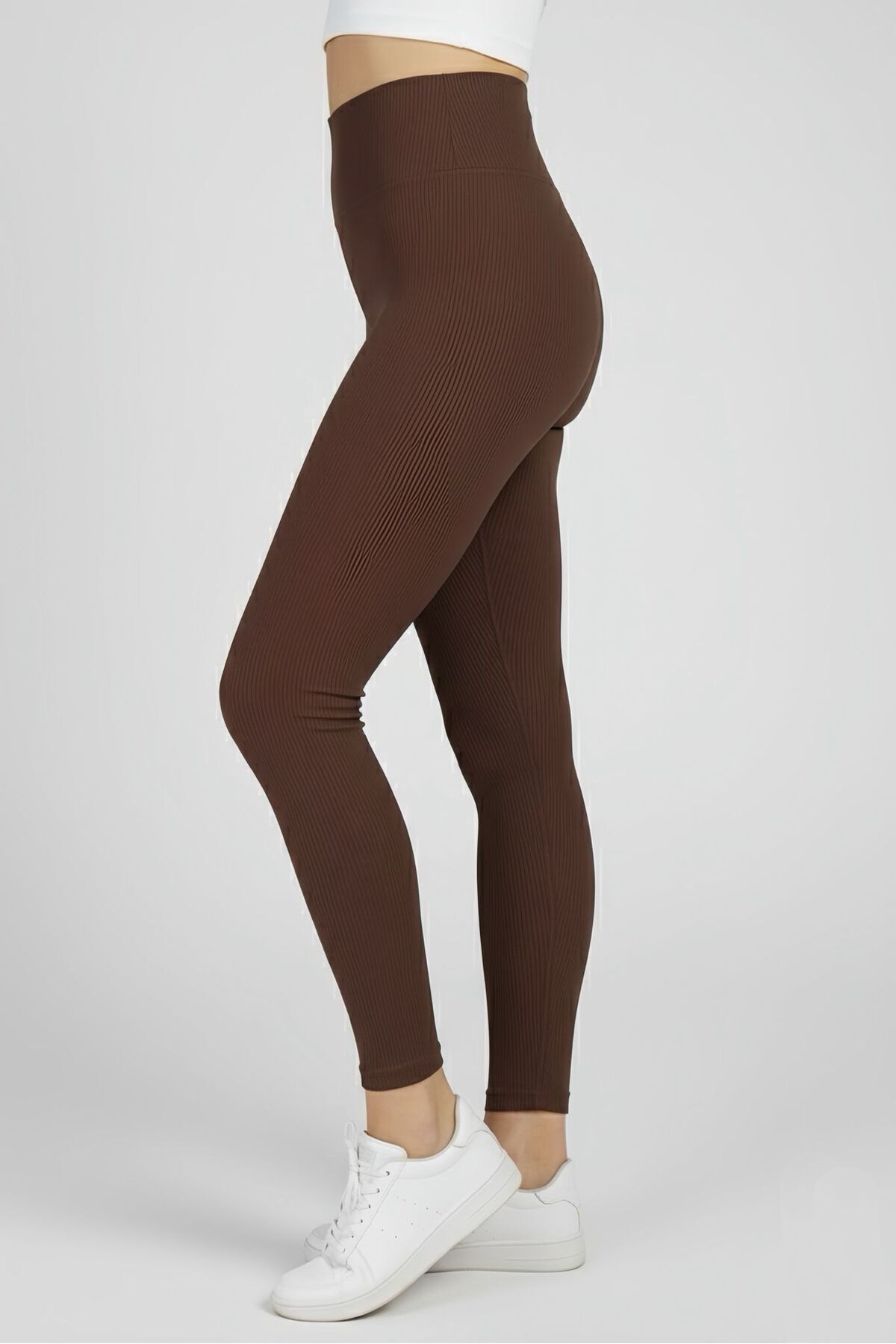 NOLYA MODA  Kadın Yüksek Bel Dikişsiz Spor Tayt - Görsel 5