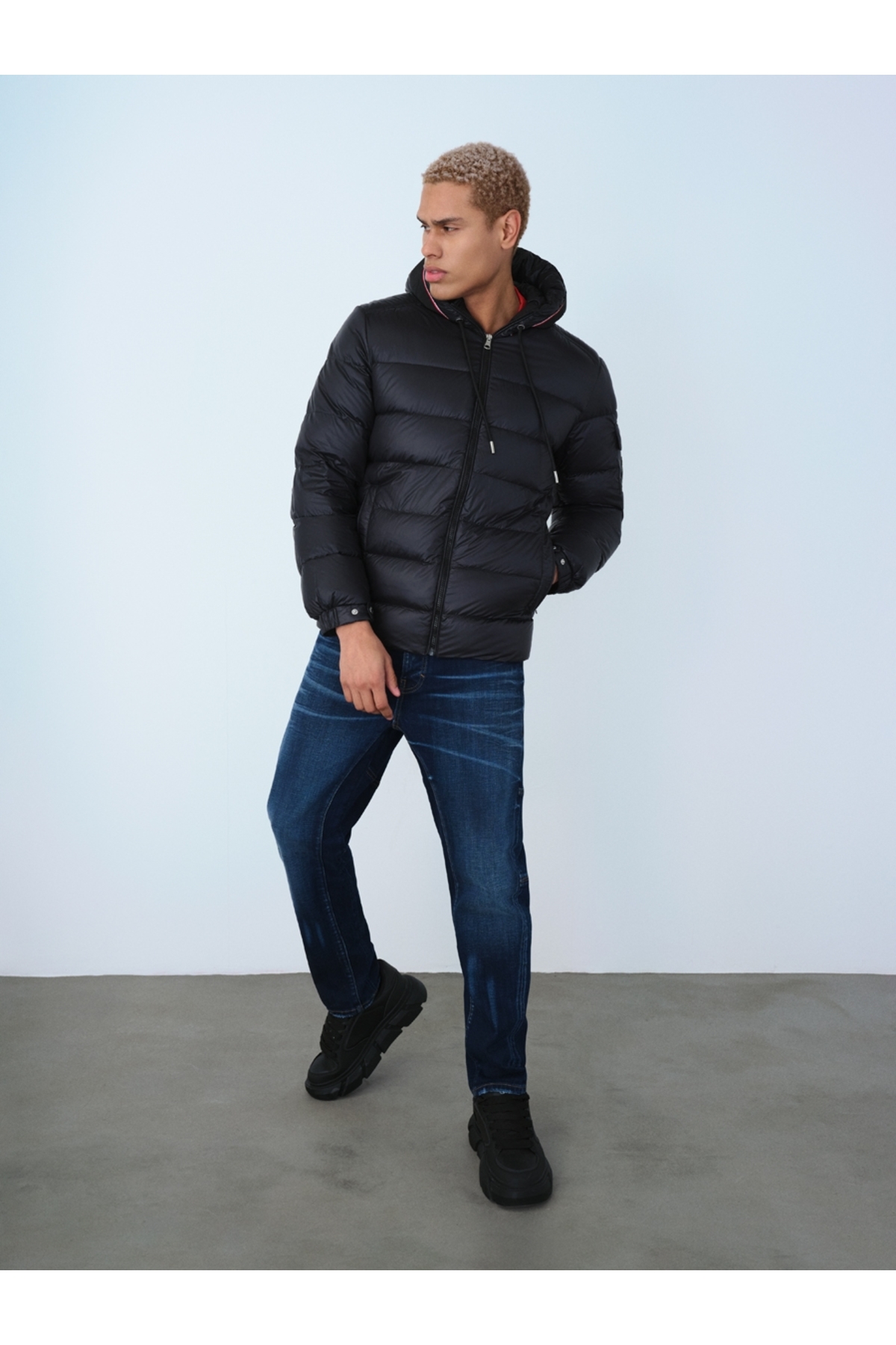 Regular Fit Erkek Mont — مشکی LF2036968_Q1.V1 — تصویر 2 از 8