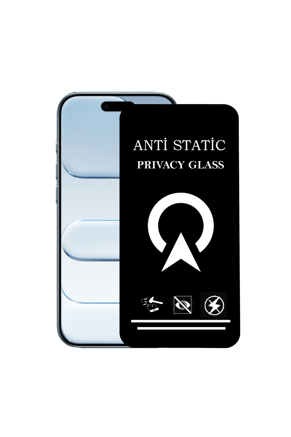 Apple iPhone 17 Air ile Uyumlu Tam Kaplayan Anti Statik Görünmez Safir Ekran Koruyucu Hayalet Cam