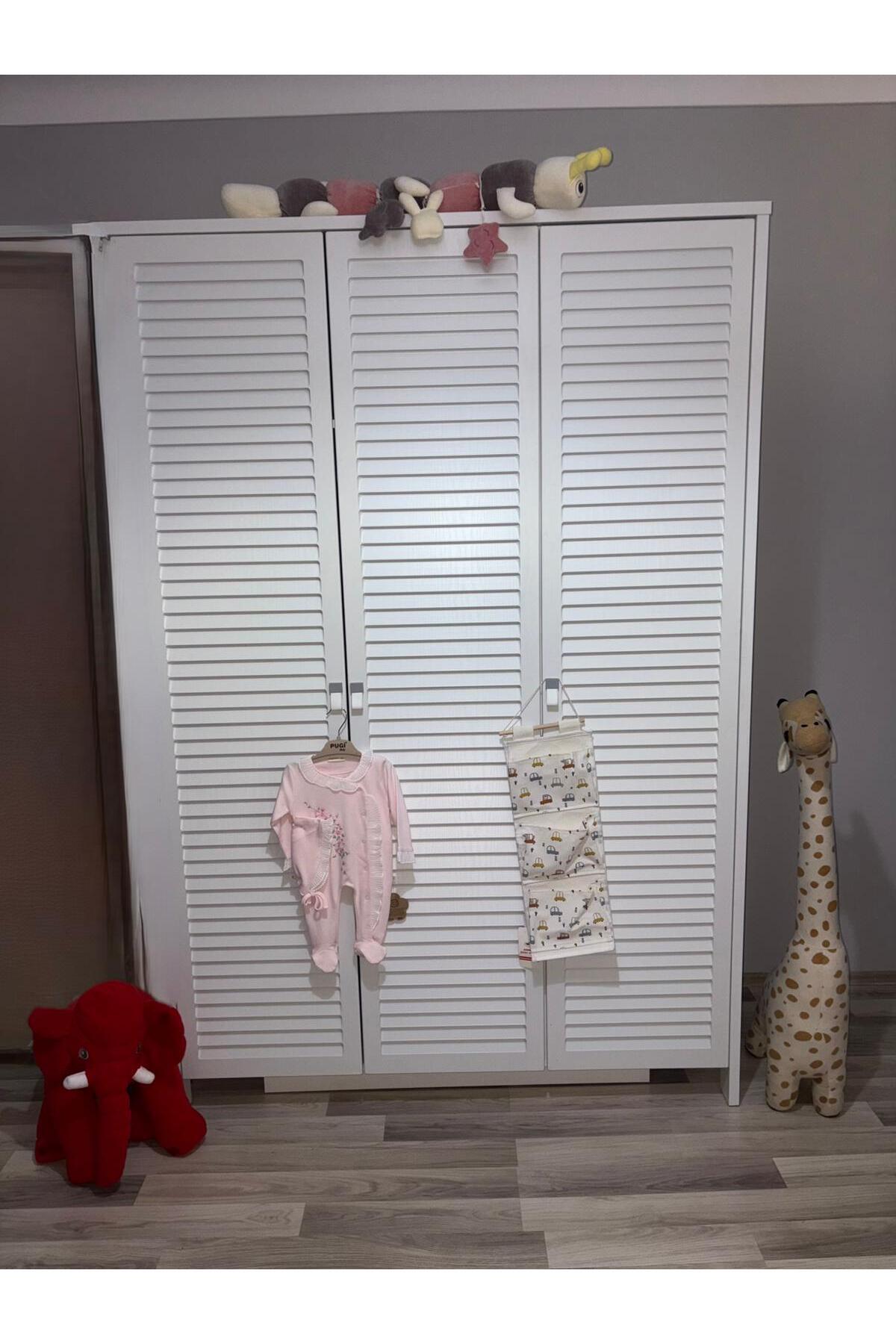 Cozibo Loren 3 Kapılı Dolap, Bebek ve Genç Odası Dolap fotoğrafı 2 (önizleme)