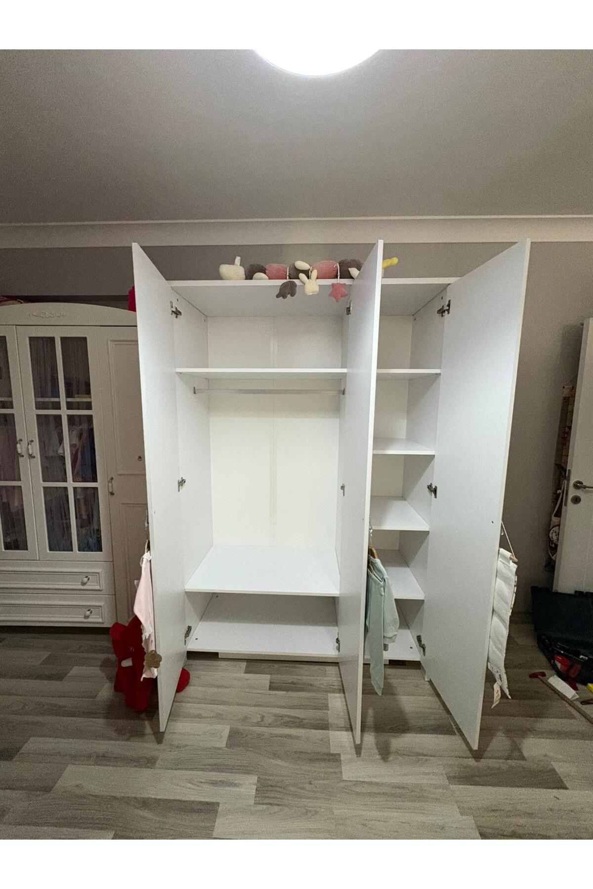 Cozibo Loren 3 Kapılı Dolap, Bebek ve Genç Odası Dolap fotoğrafı 3 (önizleme)