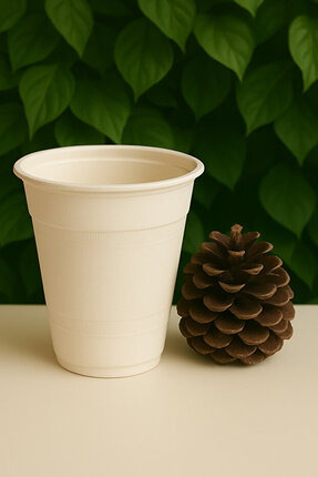 Ekolojik Ambalaj Doğa Dostu Organik Soğuk-Sıcak İçecek Bardak 250cc-8oz 25 Adet