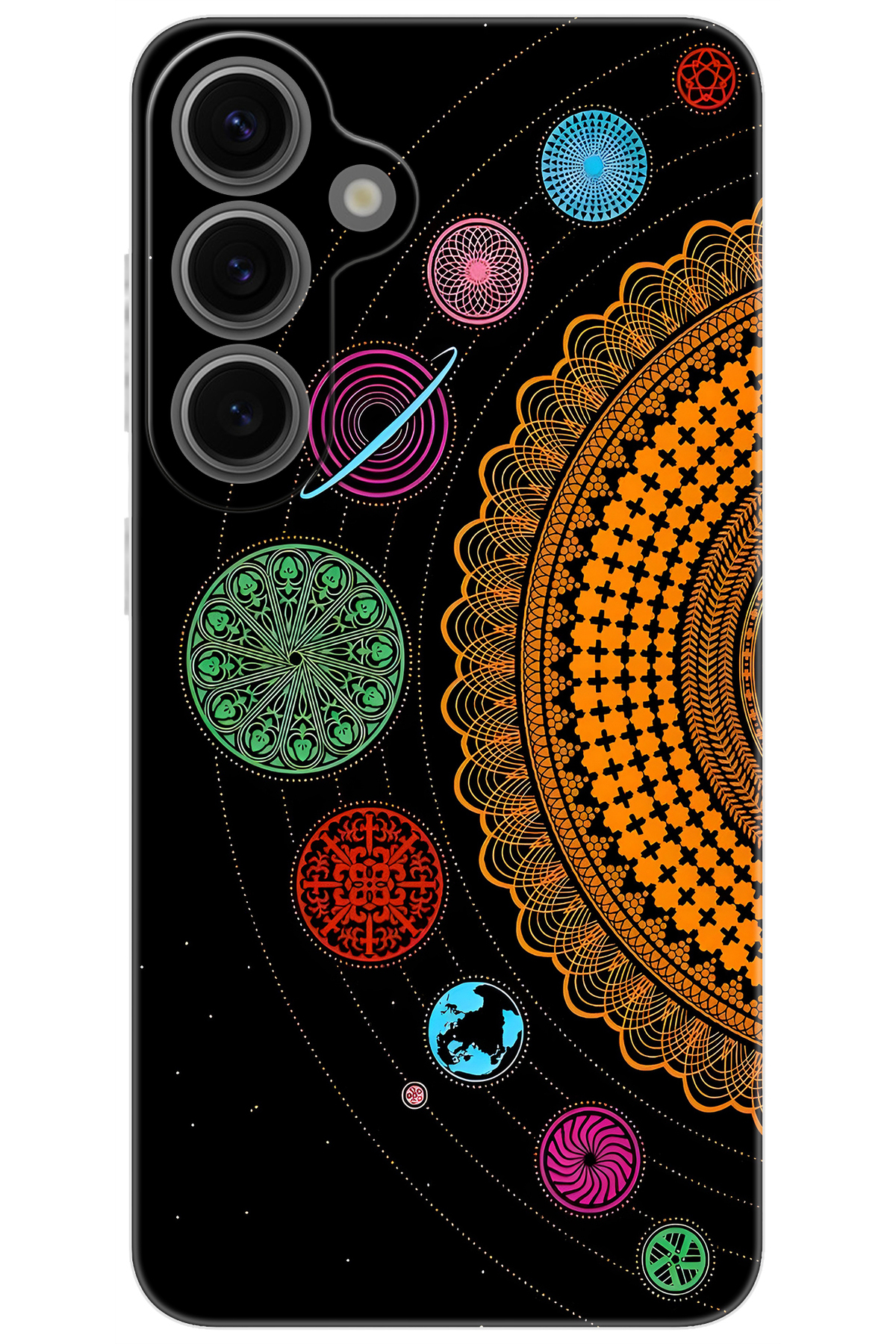 Samsung Galaxy S24 PLUS / S25 PLUS Compatible Case Pattern Silicon Planets Design NGO:648 CP-utdQr7C