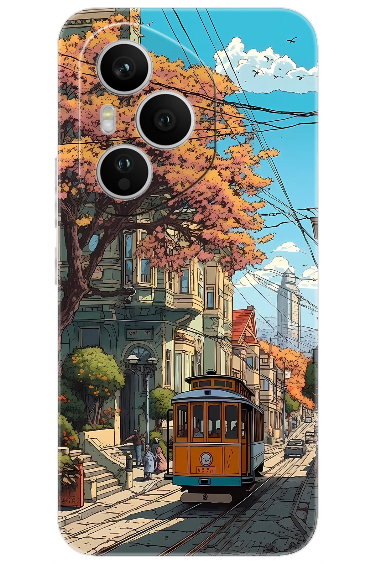 Honor 400 PRO (DNP-NX9) Compatible Sheath Pattern Printed Silicone Tram NGO:645 CP-johH4pu