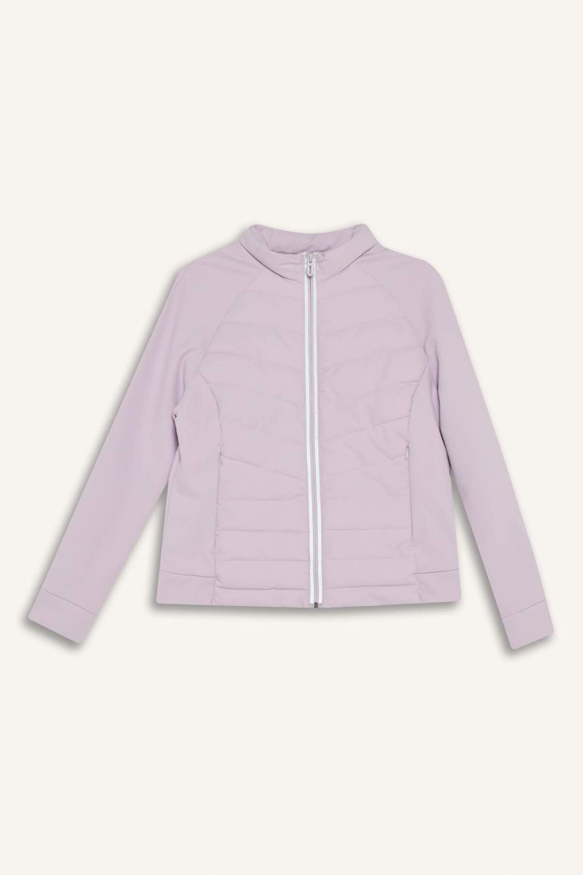 DeFacto Defactofit Su Geçirmez Slim Fit Dar Kesim Dik Yaka İçi Polarlı Şişme Mont E9257AX25AU