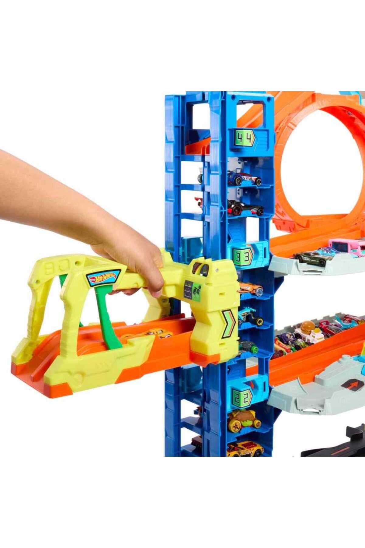 HOT WHEELS Yeni Ultimate Garaj 2 Metal Araba ve 50'den Fazla Arabalık Otopark İçeren Set HKX48 fotoğrafı 3 (önizleme)