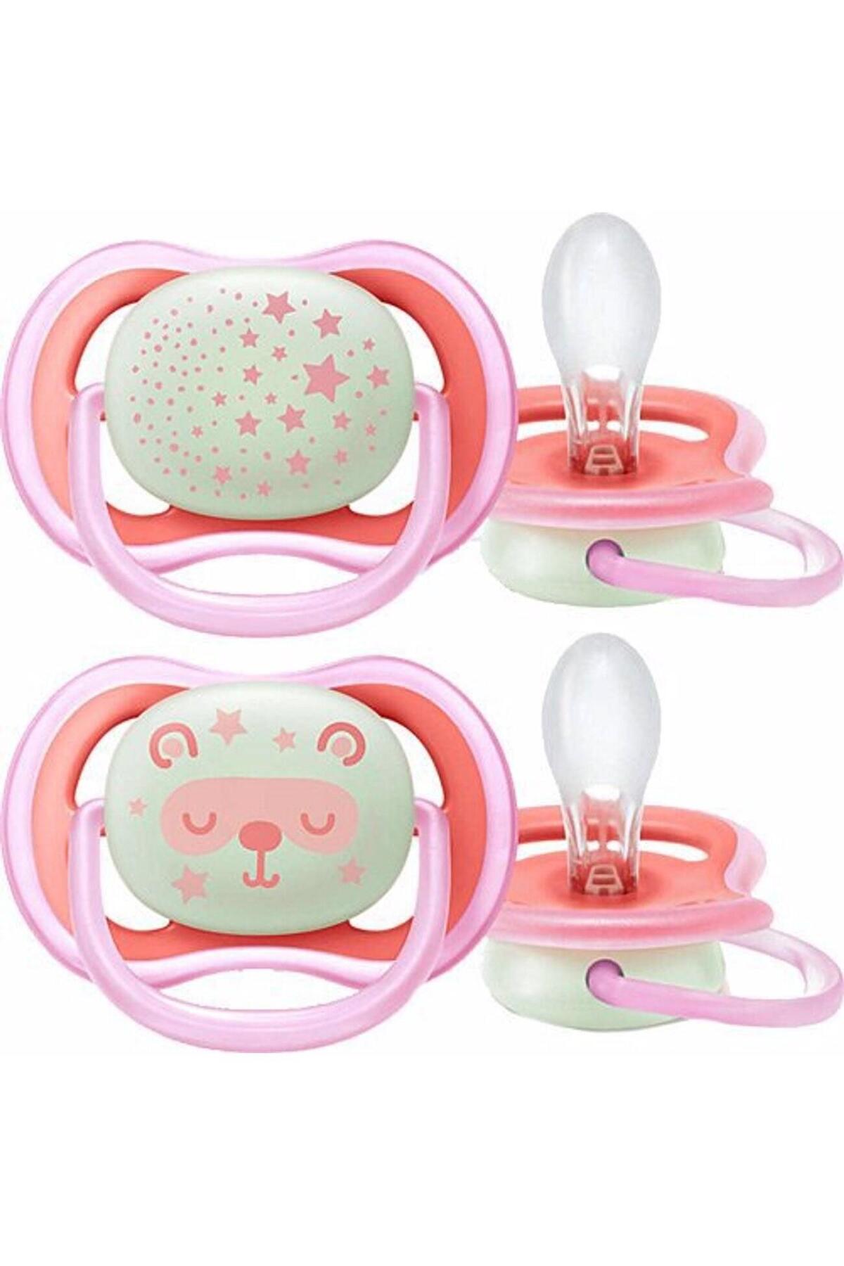 Philips Avent SCF376/22 Ultra Air Night Karanlıkta Parlar Gece Emziği 6-18 ay Kız fotoğrafı 2 (önizleme)