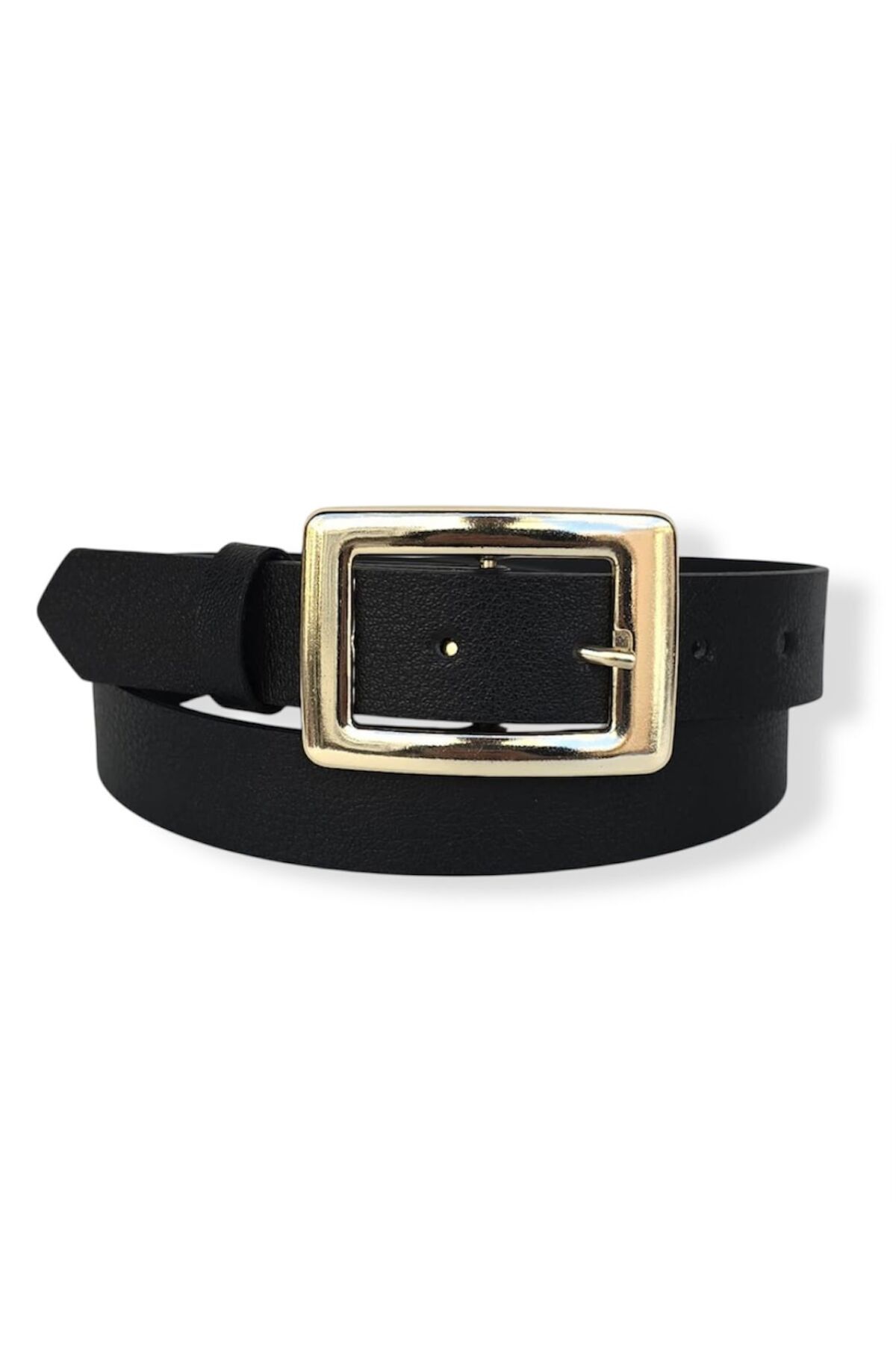 Kemerix  Kadın siyah-taba-kahve Gold Tokalı 3'lü set kemer - Görsel 4