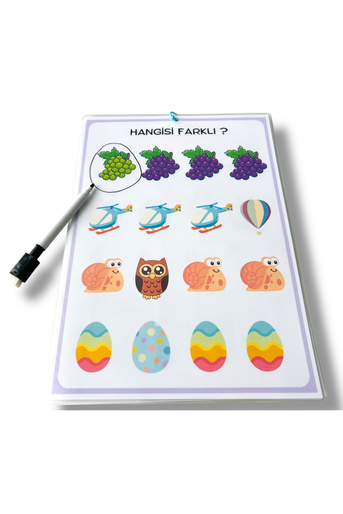 کدام یک متفاوت است؟ کتاب با خودکار پاک‌شدنی تابستانی/ پیش‌دبستانی، دبستان، آموزش ویژه