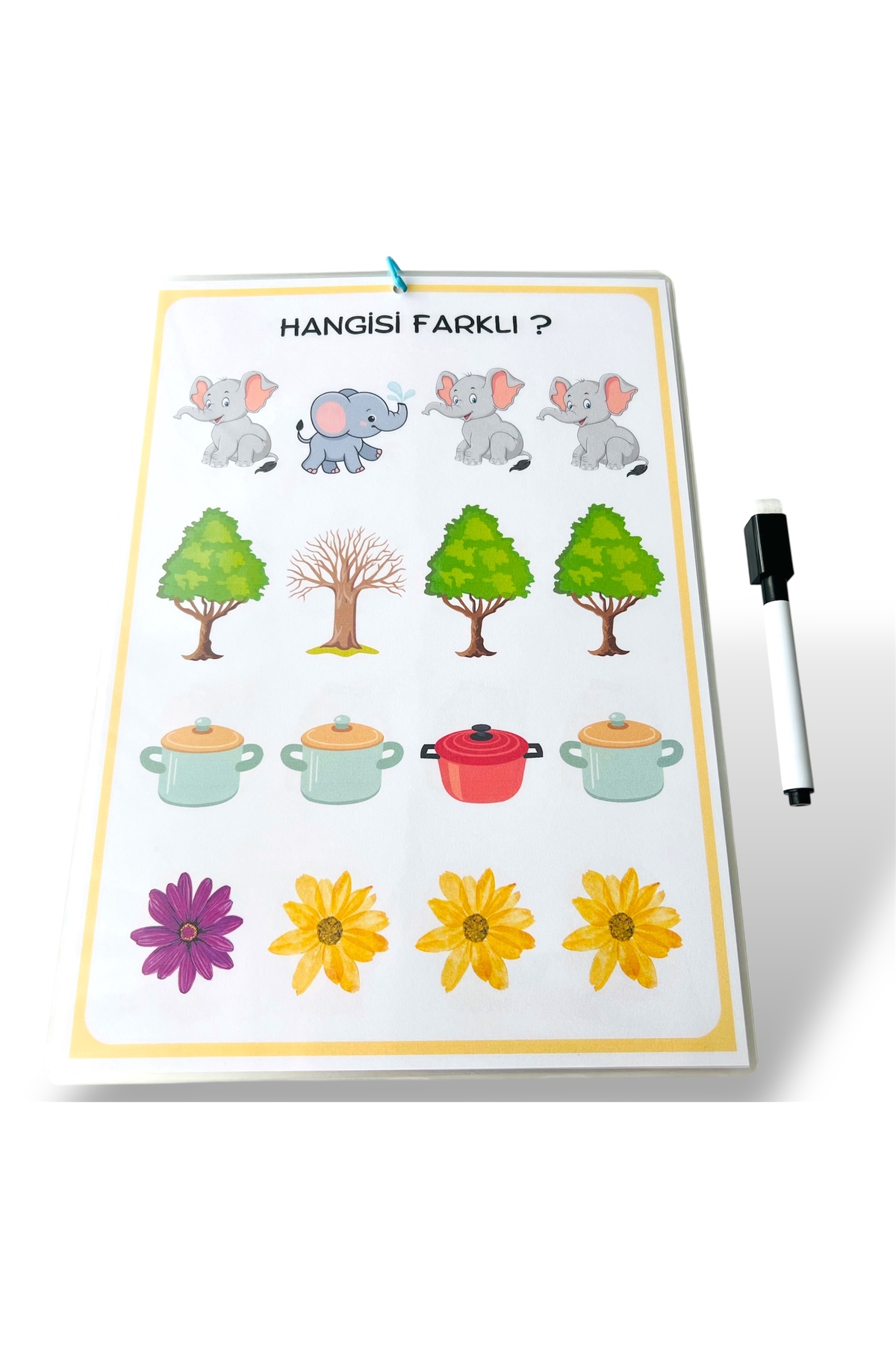 کدام یک متفاوت است؟ کتاب با خودکار پاک‌شدنی تابستانی/ پیش‌دبستانی، دبستان، آموزش ویژه