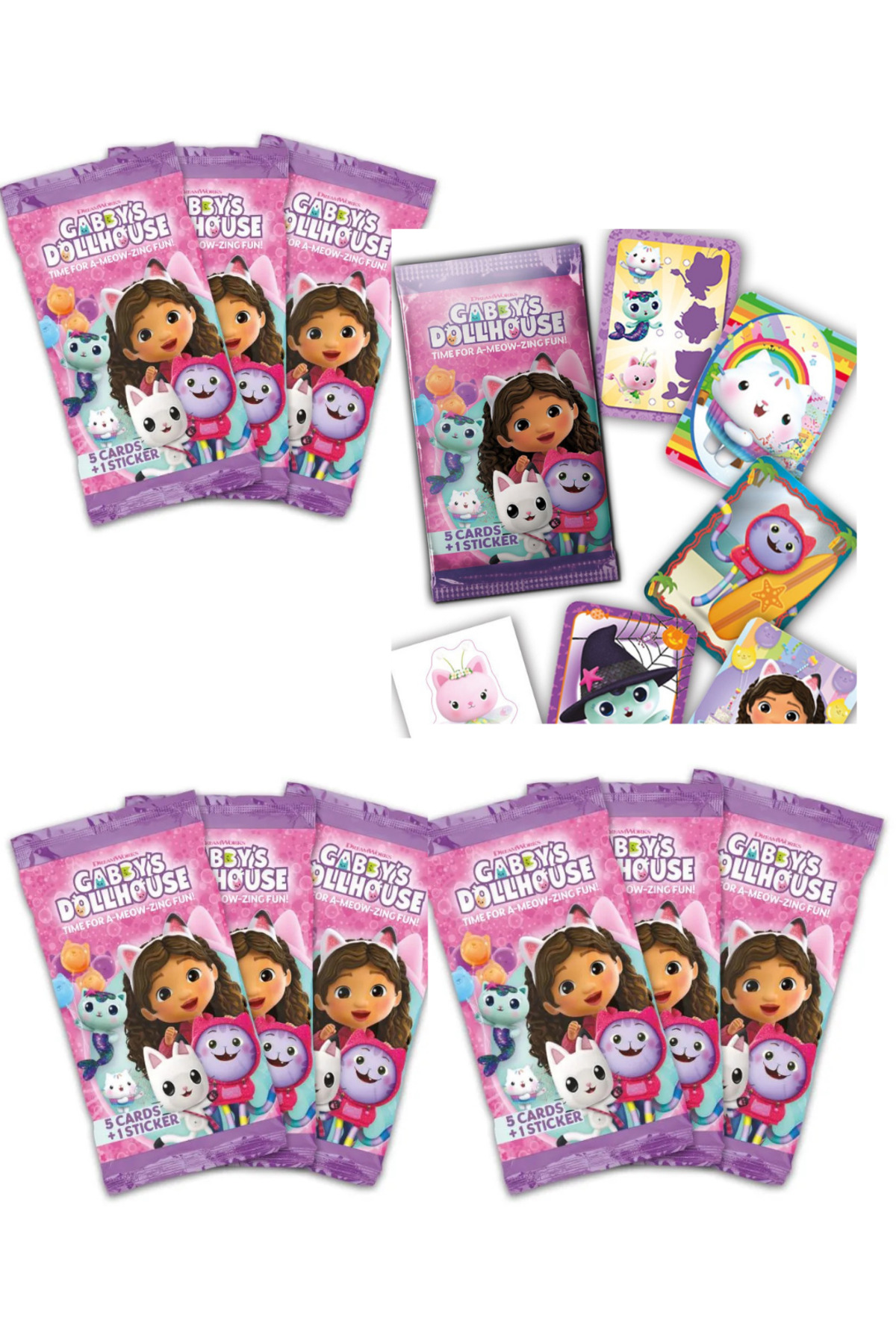 Next Plus Lisanslı Gabbys Dollhouse Panini Gabby's Dollhouse 10 Booster ...