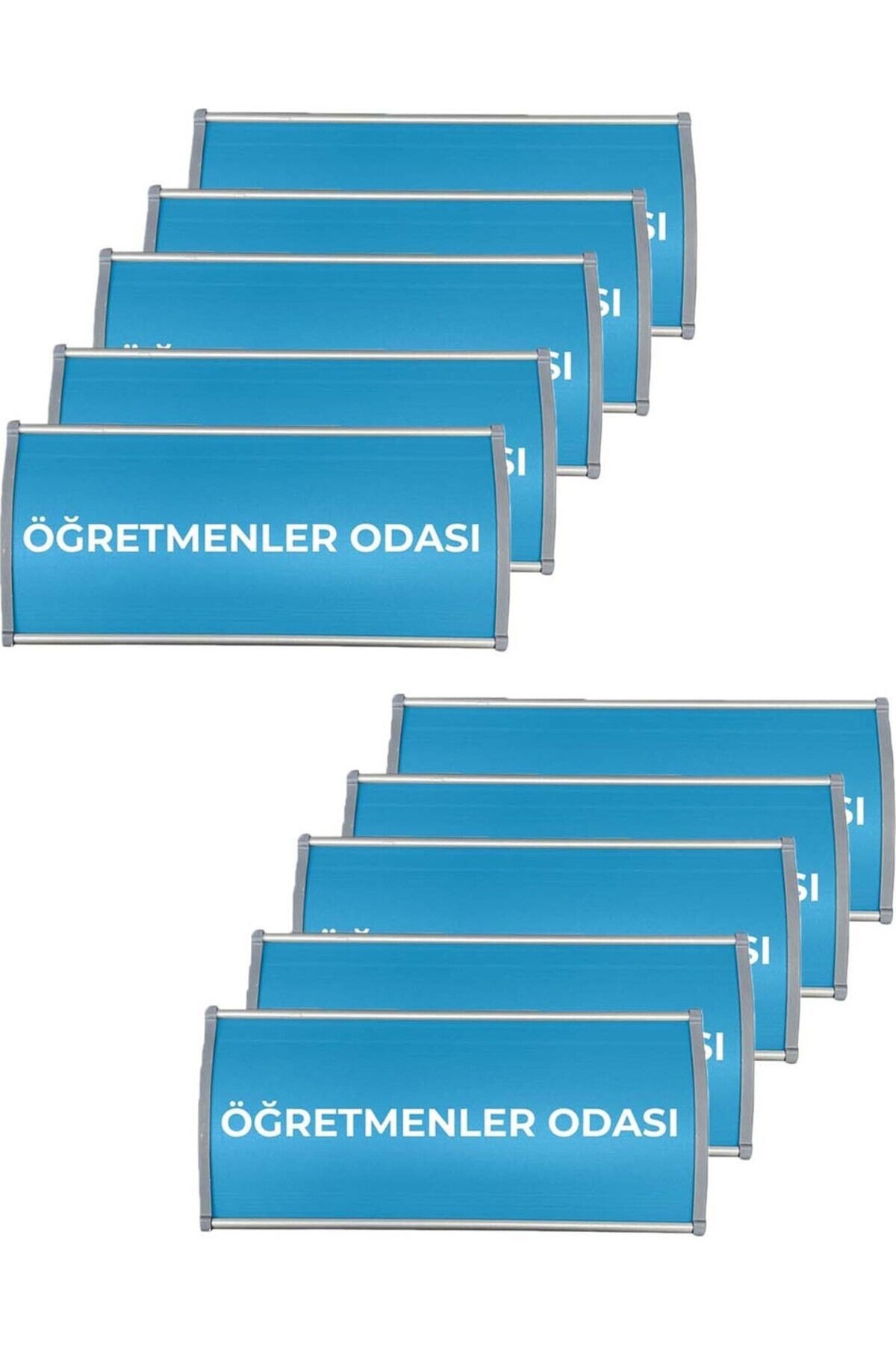 ÖzgürceSeç Bombeli Alüminyum Kapı İsimliği (10x22) 10 Adet