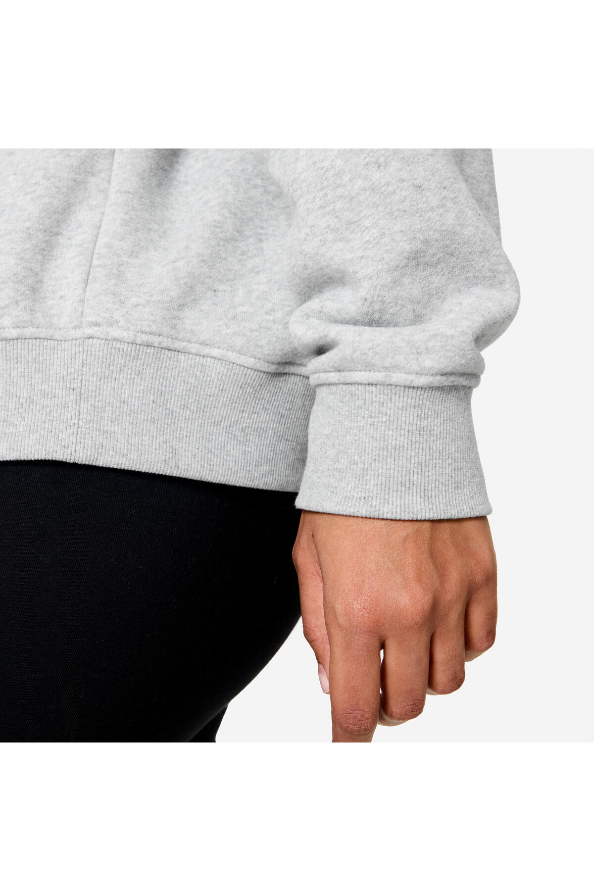Decathlon Domyos Kadın Polar Sweatshirt - Gri görsel 6