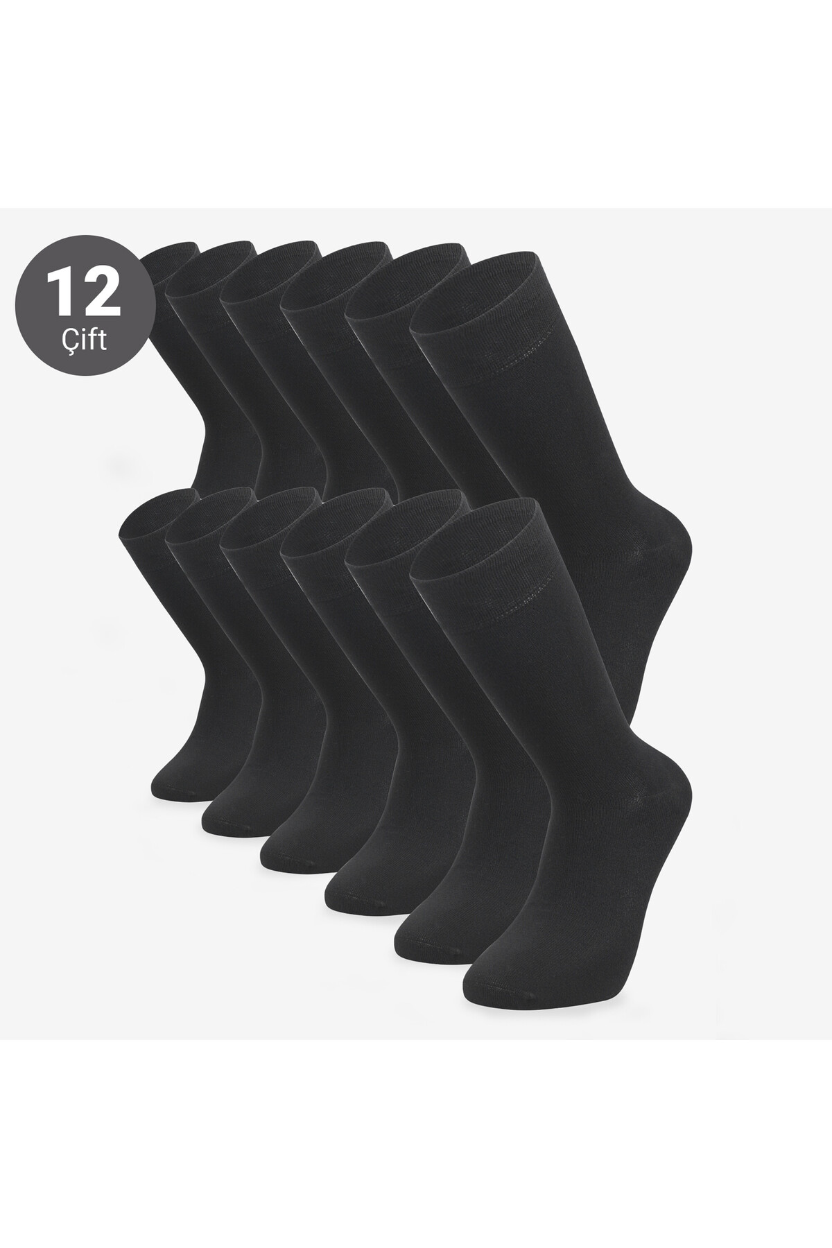 MEN'S 12-PACK WINTER BAMBOO SOCKET SOCKS