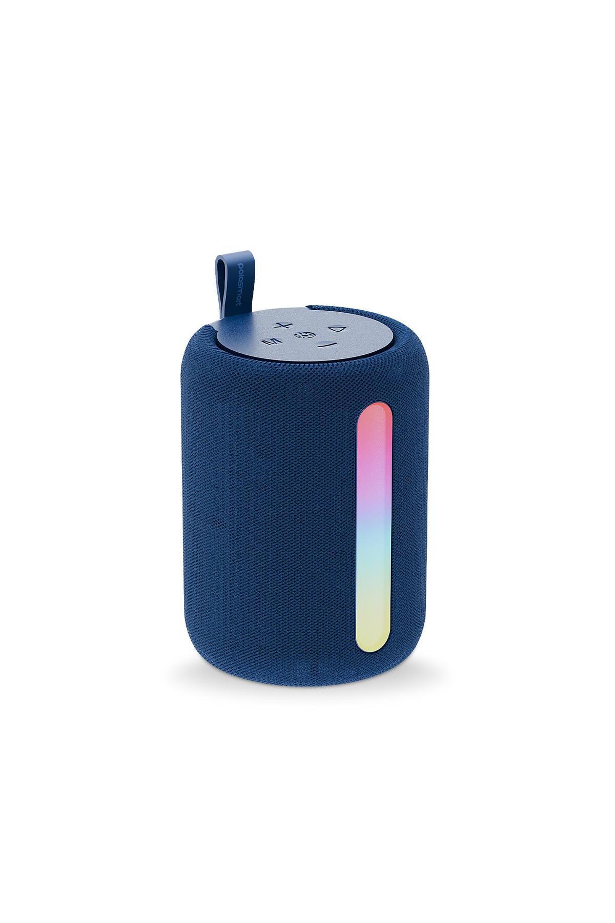 Polosmart PBS228 Işıklı Taşınabilir Kablosuz Bluetooth Speaker Hoparlör 1200 mAh Navy