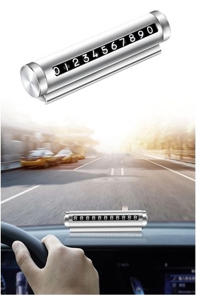 Modifiyum Gri Metal Kasa Numara Çevirmeli Araç İçi Telefon Numaratör Parkmati...