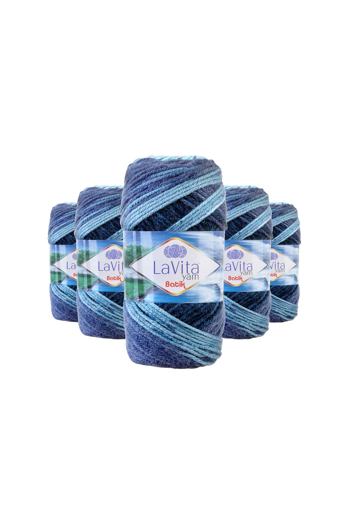 Batik Hand Knitting Yarn 100% Acrylic 500gr 5 PCS (DG16 BEGONVİL)