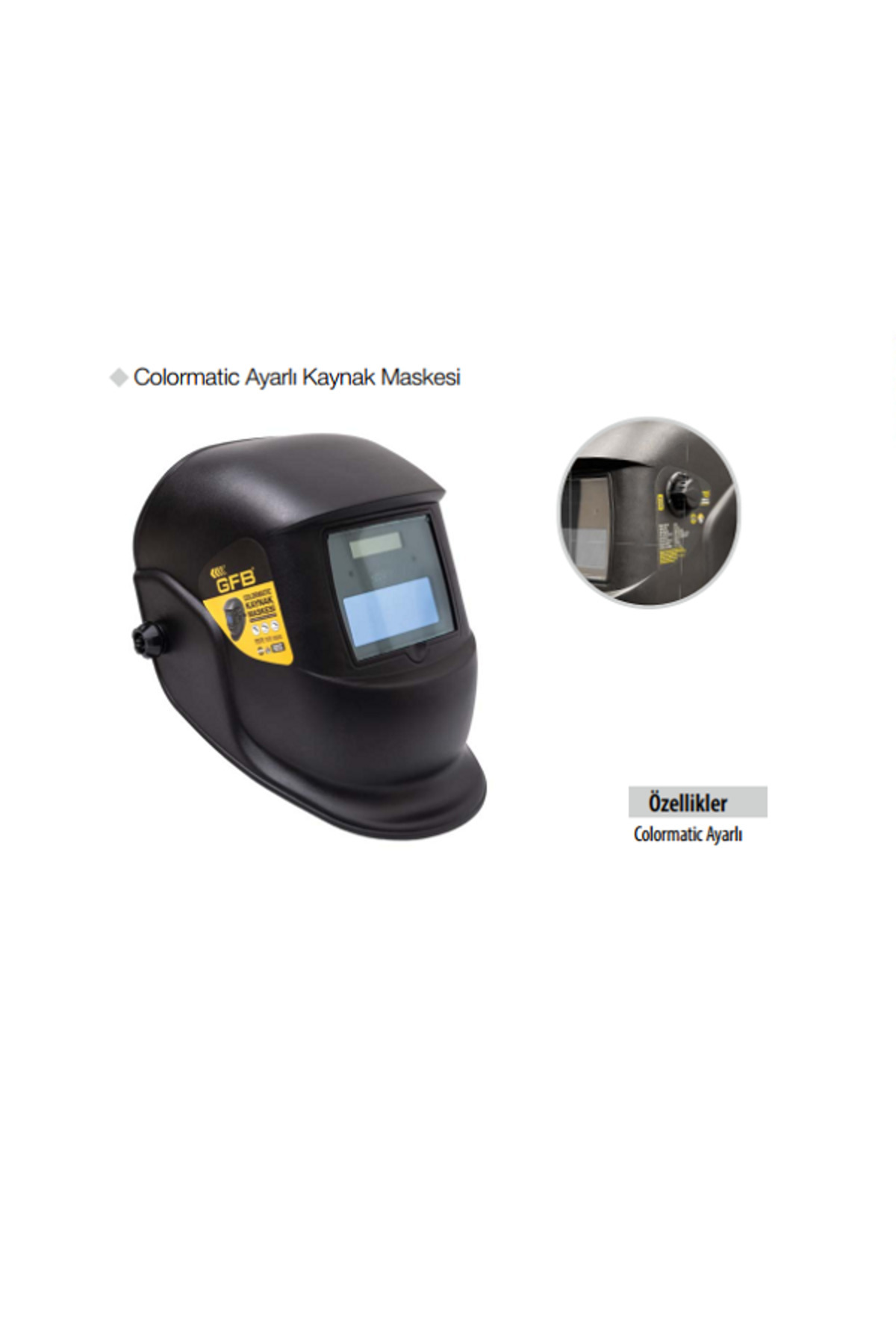 GFB Colormatic Ayarlı Kaynak Maskesi