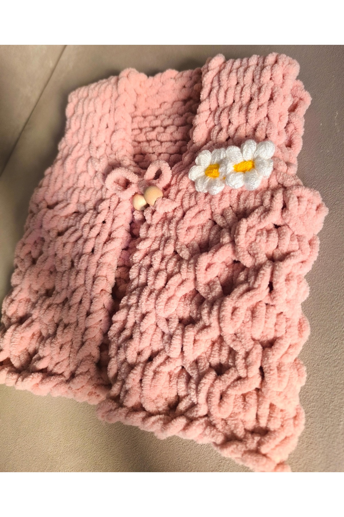 OEM El Yapımı önden Bağlamalı Bebek Yeleği fotoğrafı 6 (önizleme)