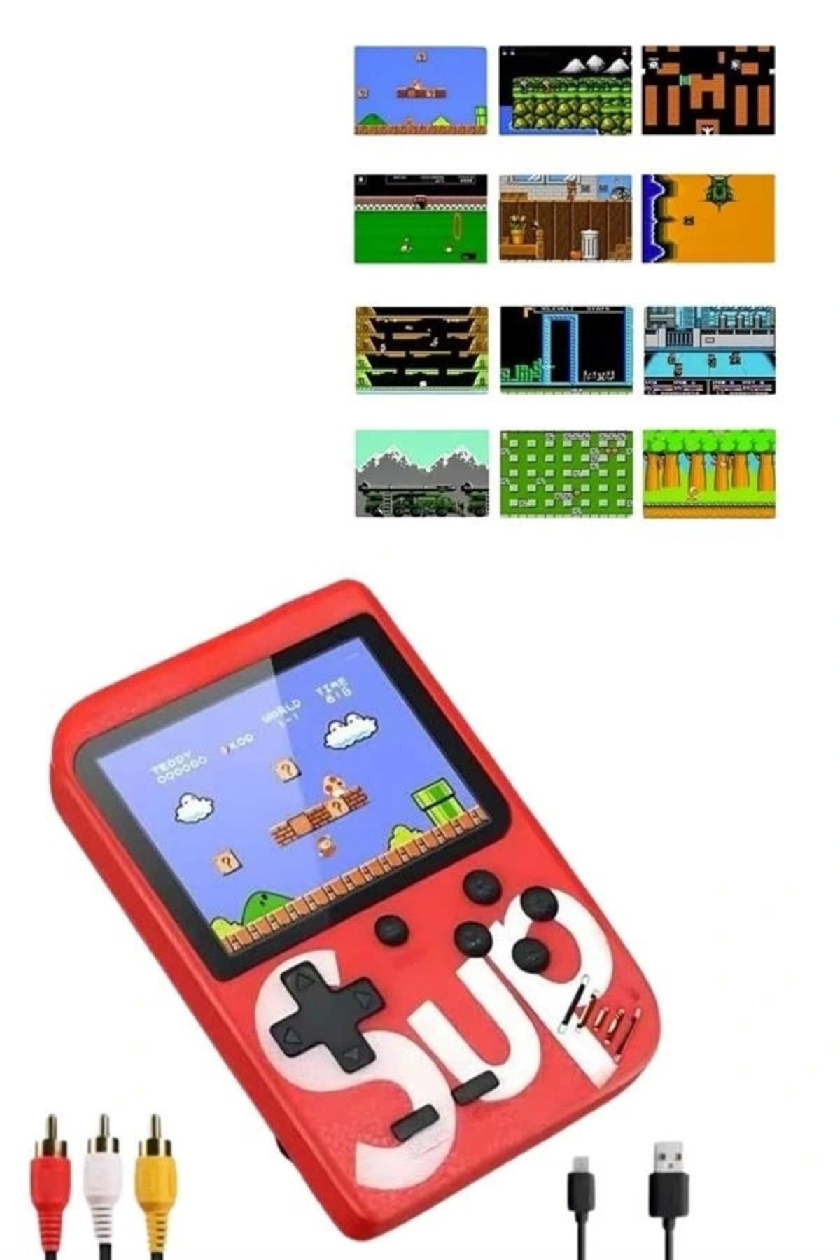 shopwave Nostalji Oyunlu Mini Atari Gamebox 400 Oyunlu El Atarisi