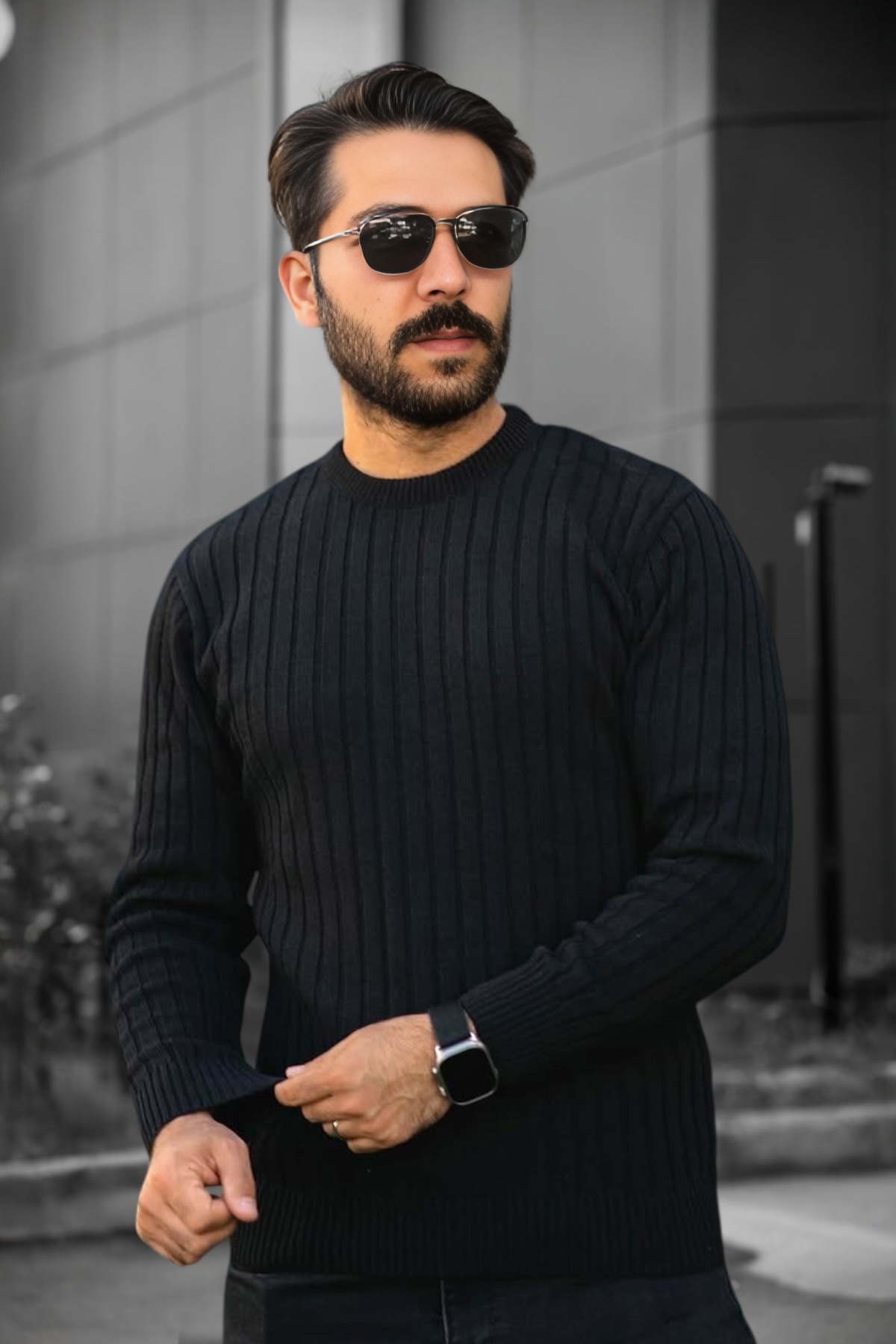 Crew Neck Knitwear Sweater