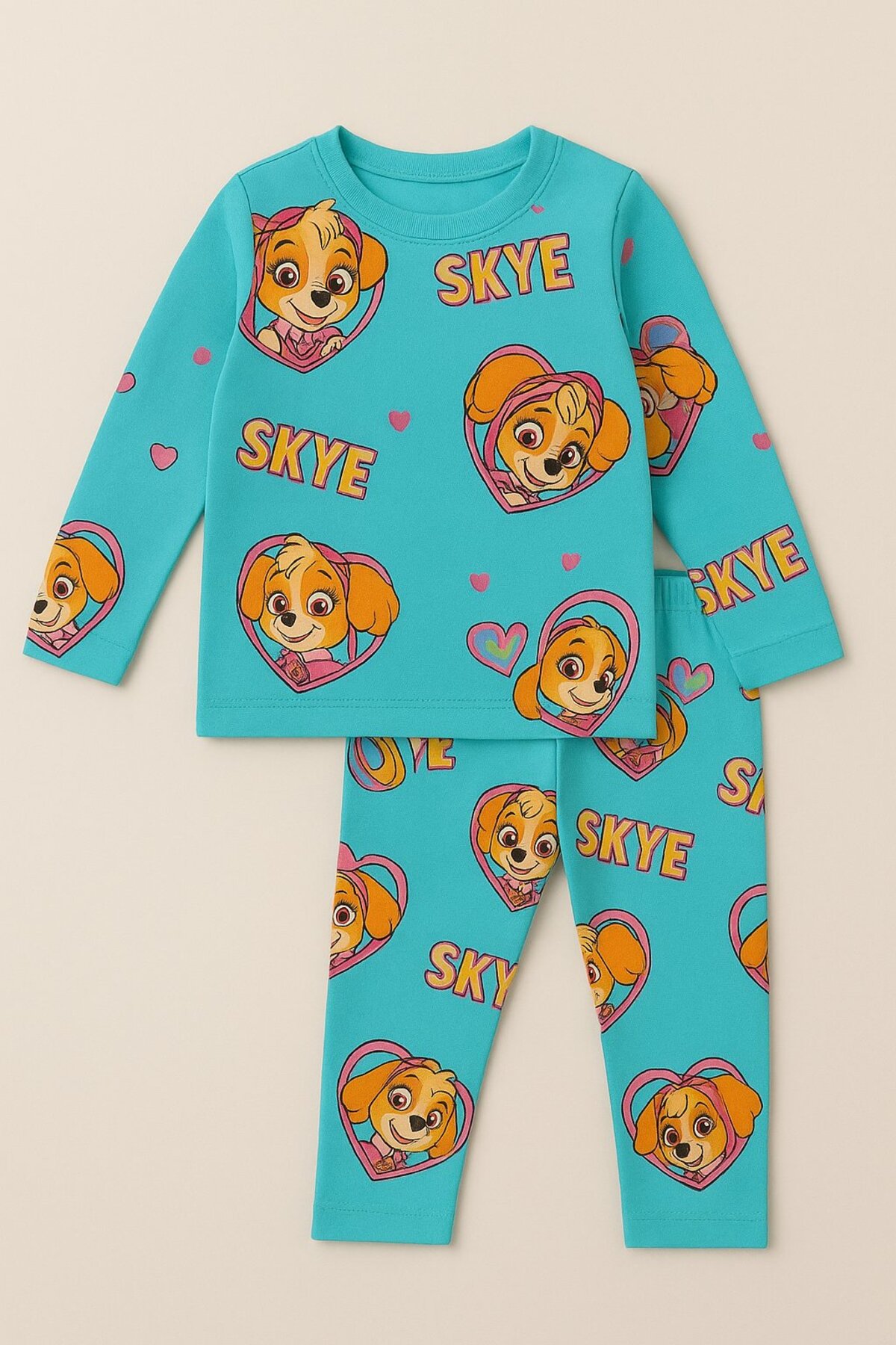 Yalçınoğlu Kids Kız Çocuk Pijama Takımı I Uzun Kollu Rahat Ev Giyim I Pamuklu - Yumuşacık Kız Çocuk Takım fotoğrafı 3 (önizleme)