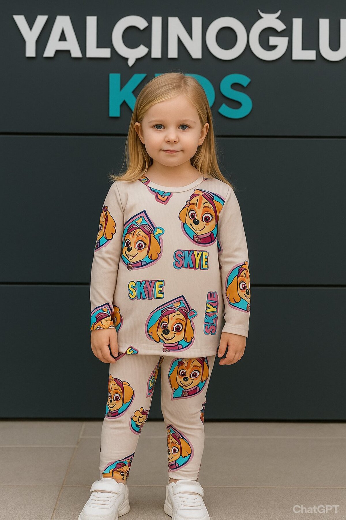 Yalçınoğlu Kids Kız Çocuk Pijama Takımı I Uzun Kollu Rahat Ev Giyim I Pamuklu - Yumuşacık Kız Çocuk Takım fotoğrafı 2 (önizleme)