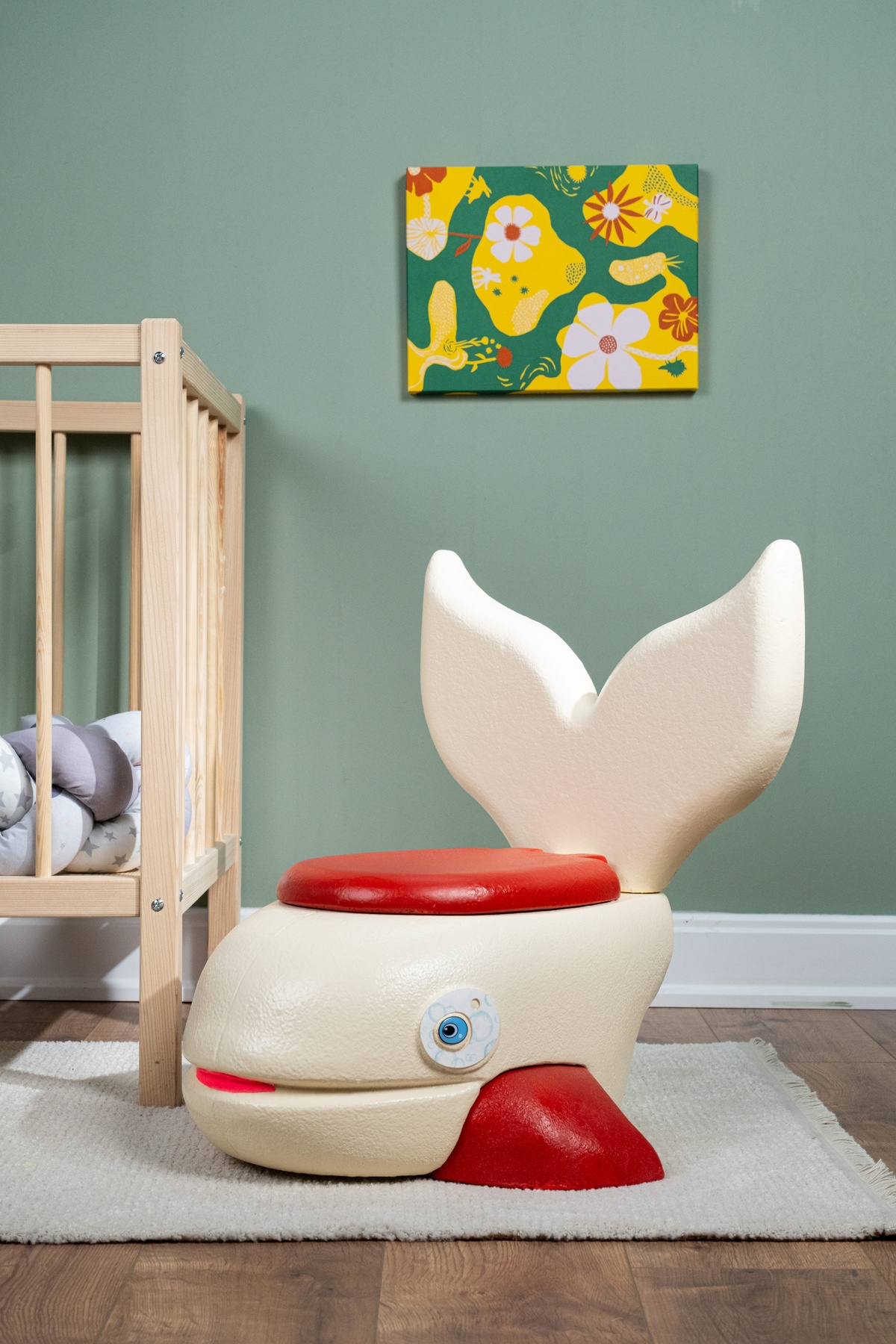 BibKing Çocuk Alıştırma Klozeti | Çocuklar İçin Tuvalet Eğitim | El İşçiliği Sevimli Balina Tasarım