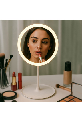 Genel Markalar Yuvarlak Led Işıklı Dokunmatik Makyaj Aynası