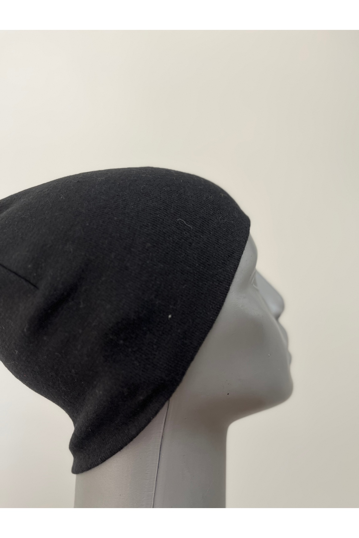 Butik Siyah Erkek Düz Penye Bere Kışlık Standart görsel 4
