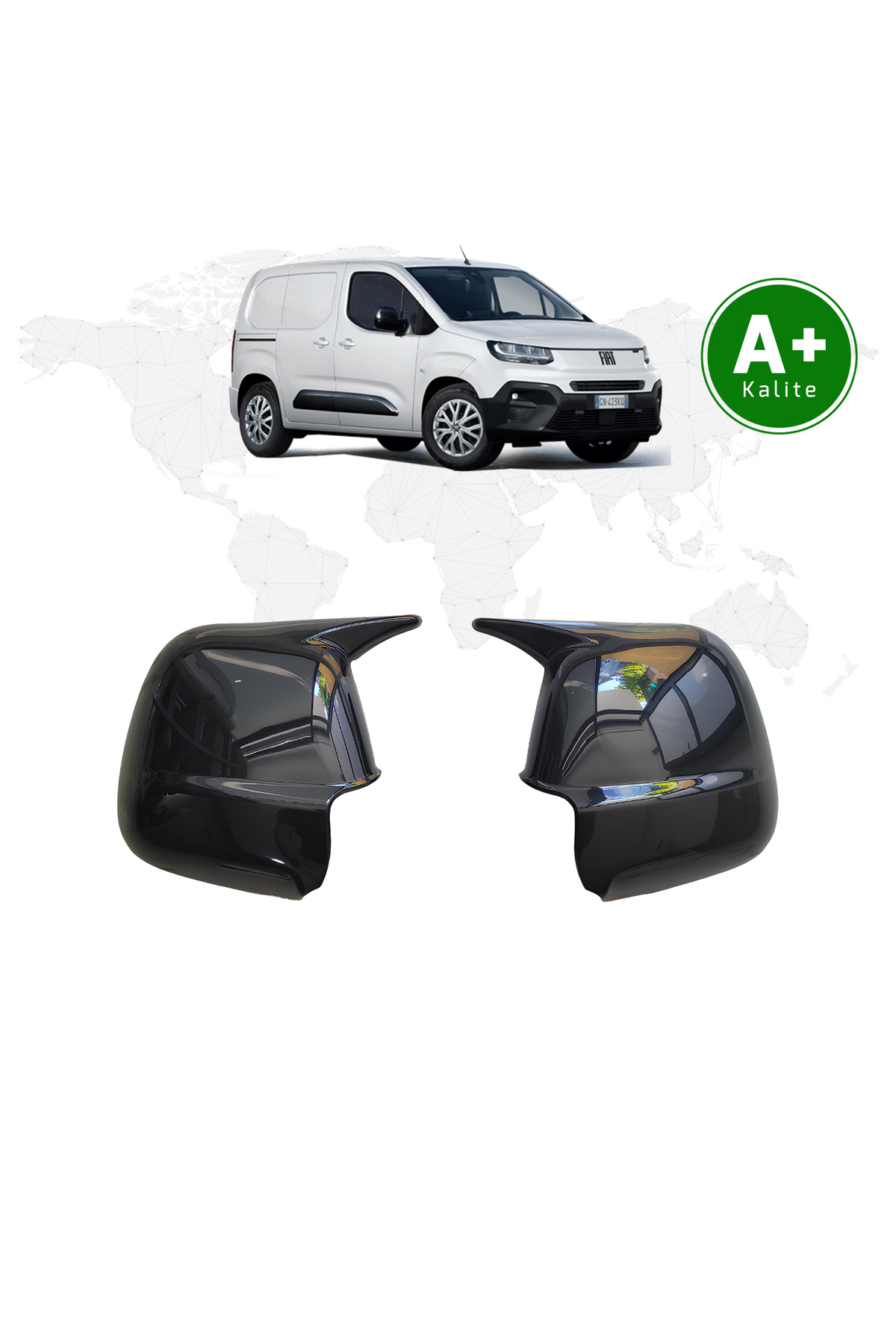 FA OTOMOTİV Fiat Doblo Panelvan Yarasa Ayna Kapağı 2024 Model ve Sonrası