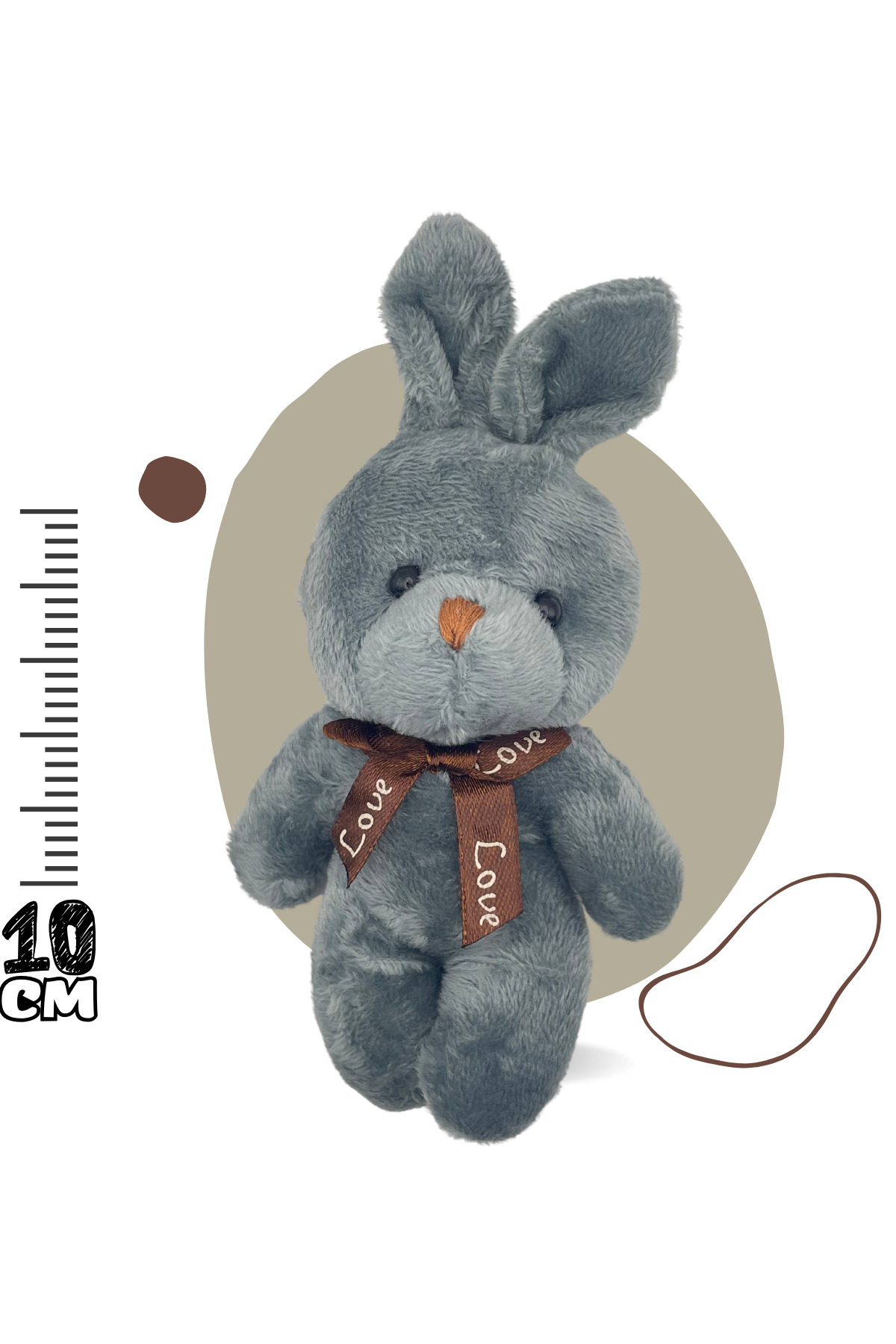 Rabbit Keychain, Plush Rabbit Keychain toy, Bag Pendant Charm