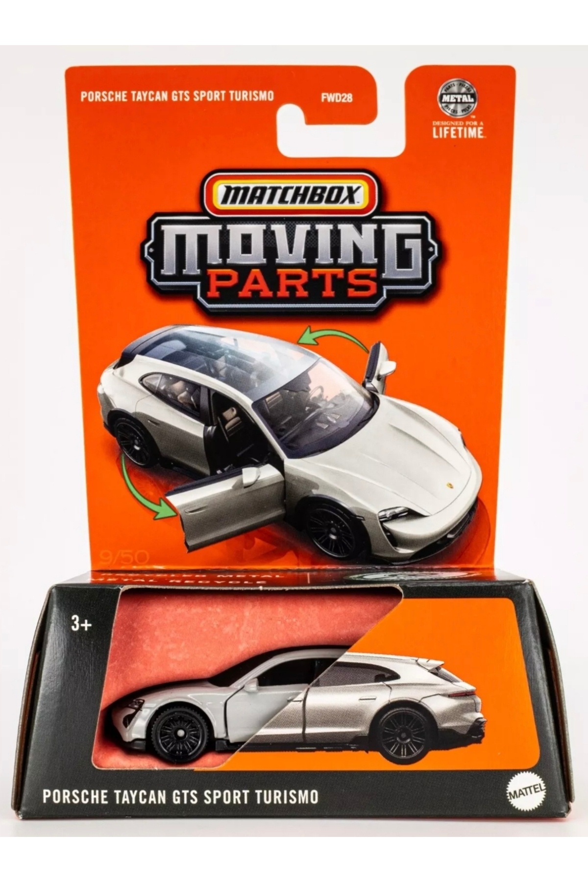 HOT WHEELS 1:64 Matchbox Moving Parts Porsche Taycan GTS Sport