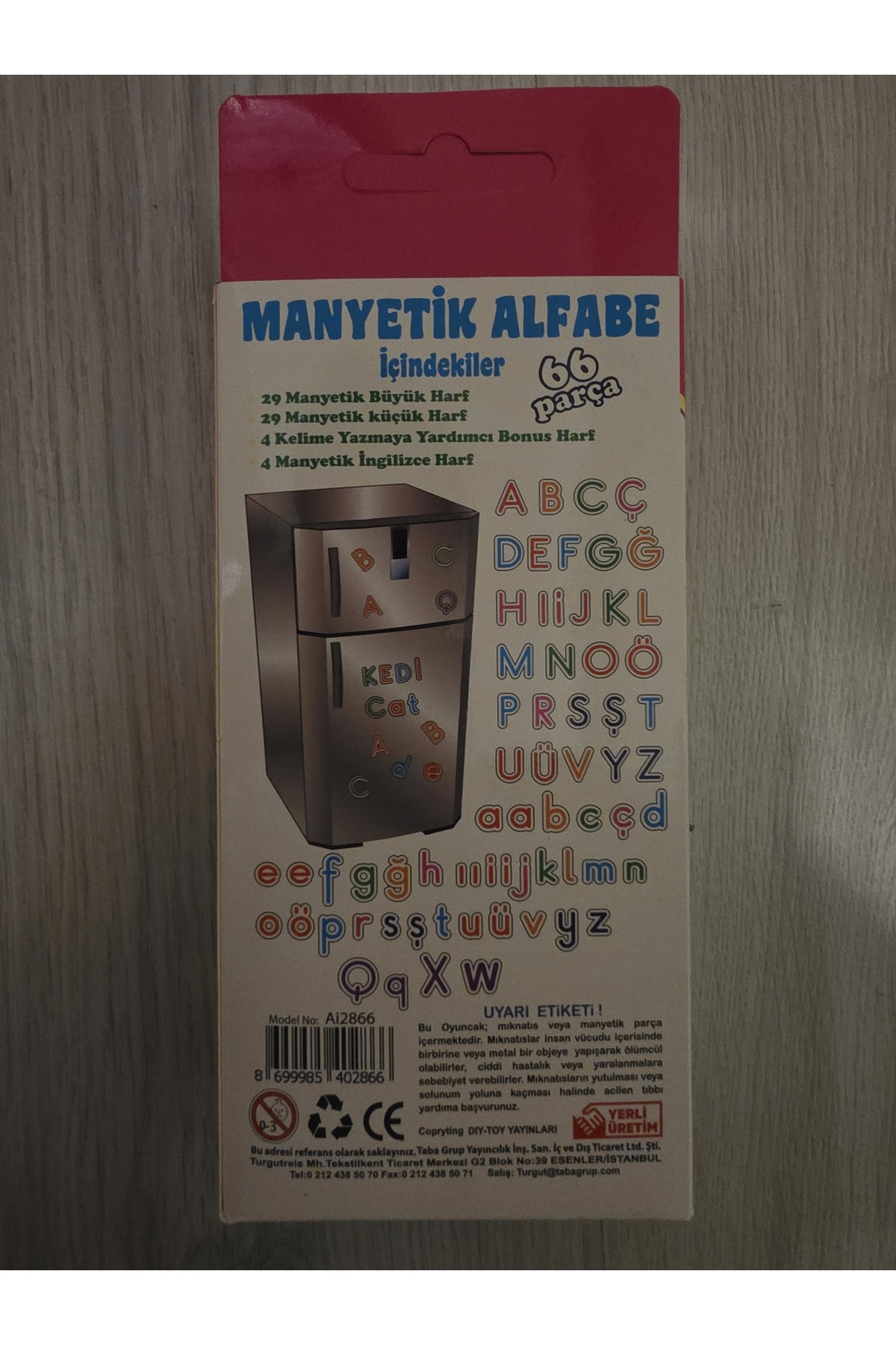 الفبای مغناطیسی ۶۶ تکه و ماشین‌های مغناطیسی هات‌ویلز ۲۲ تکه