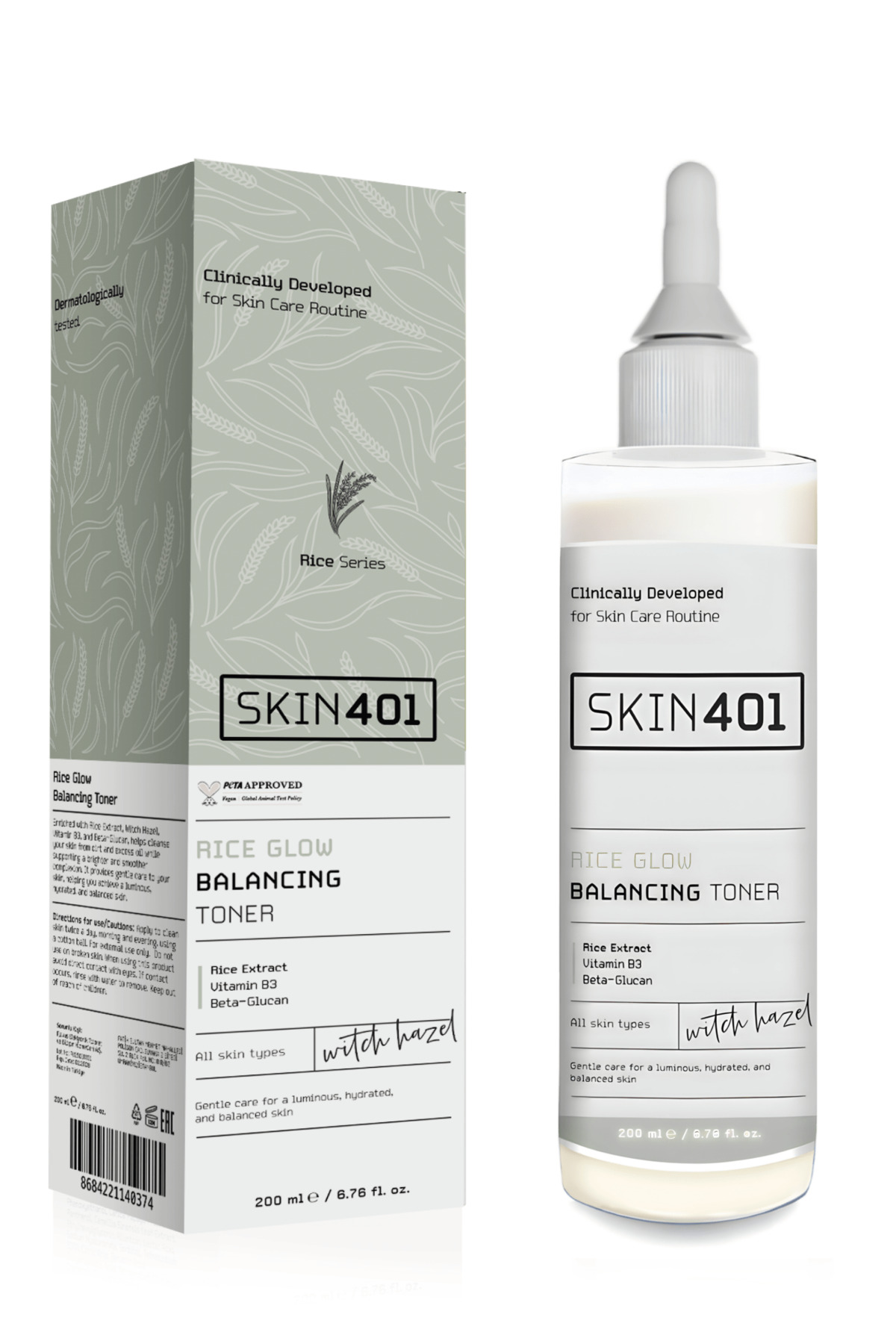 Pirinç Özlü Aydınlatıcı ve Dengeleyici Bakım Rutini — Skin401-170 — تصویر 3 از 3