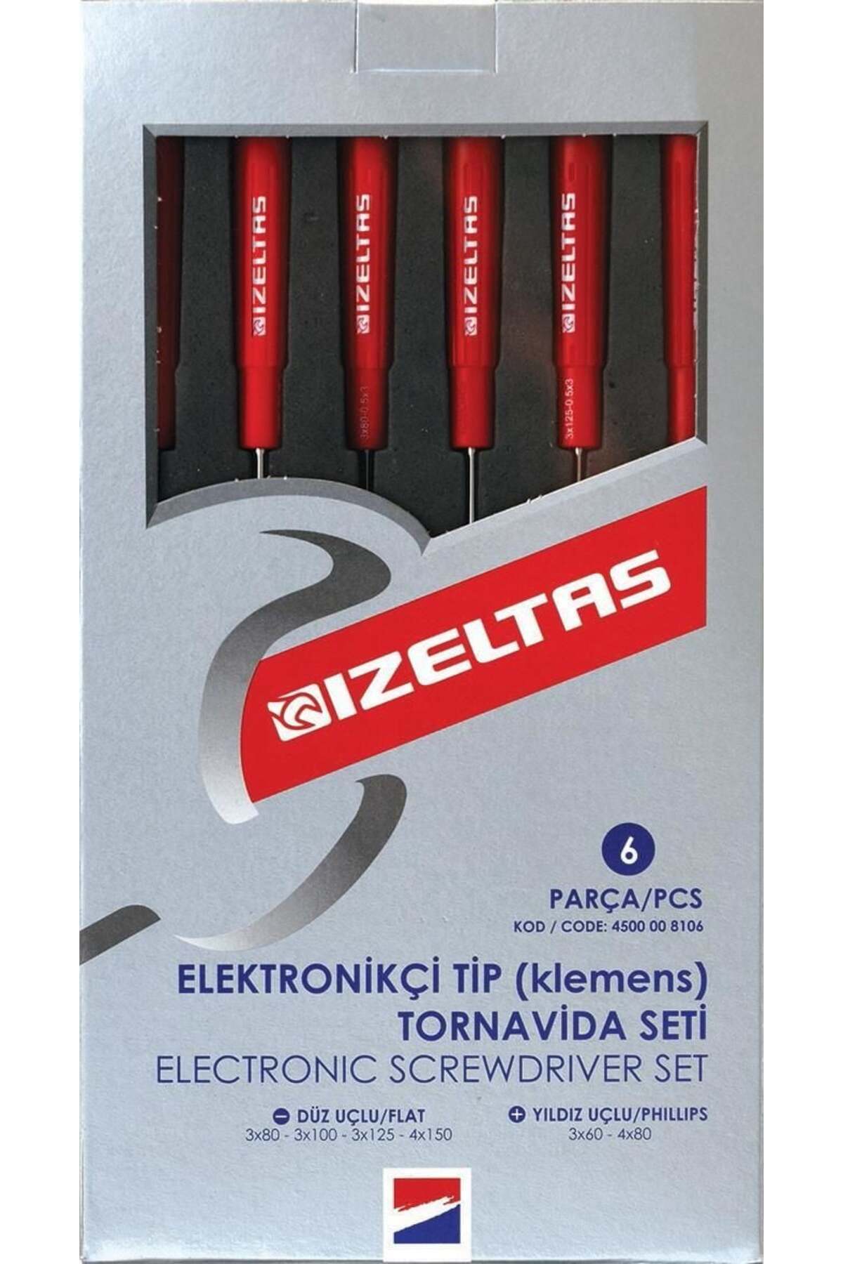 BİLGİMOLA İzeltaş 4500 Elektronikçi Tiptornavida Seti 6 Parça
