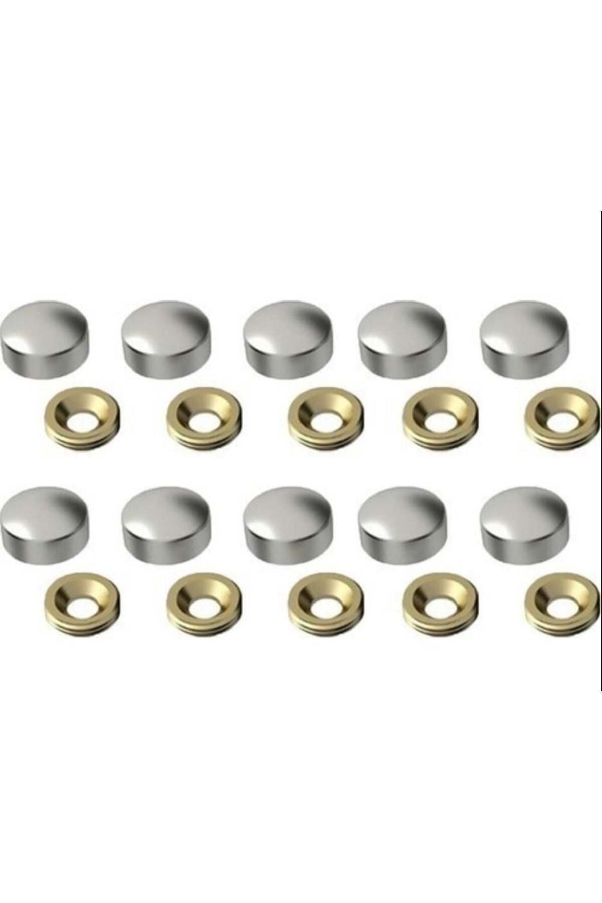 SHOPPINGSTAR Krom Vida Tapası 16 mm 10 Adet