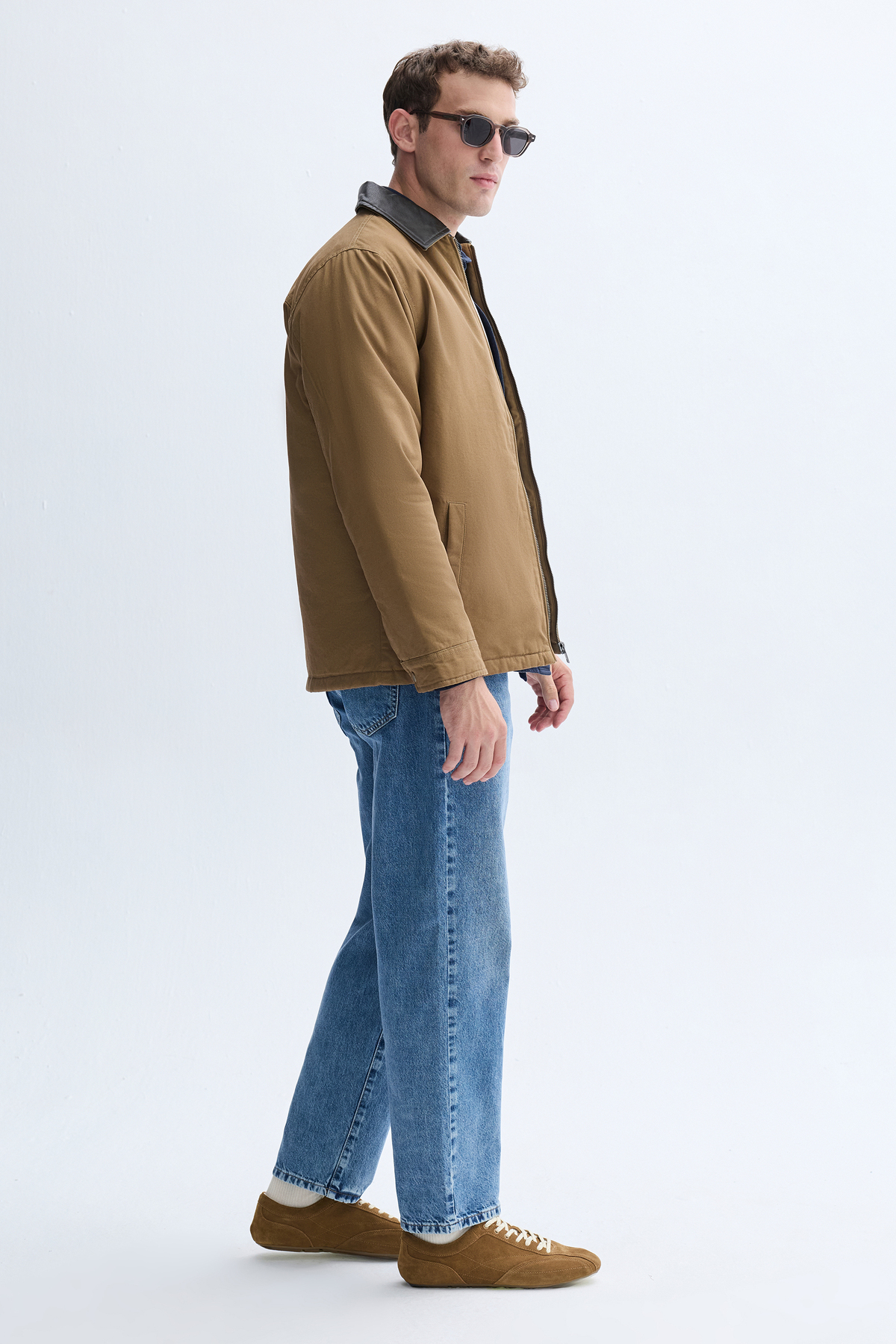 Mudo  YAKA DETAYLI FERMUARLI CASUAL CEKET - Görsel 5