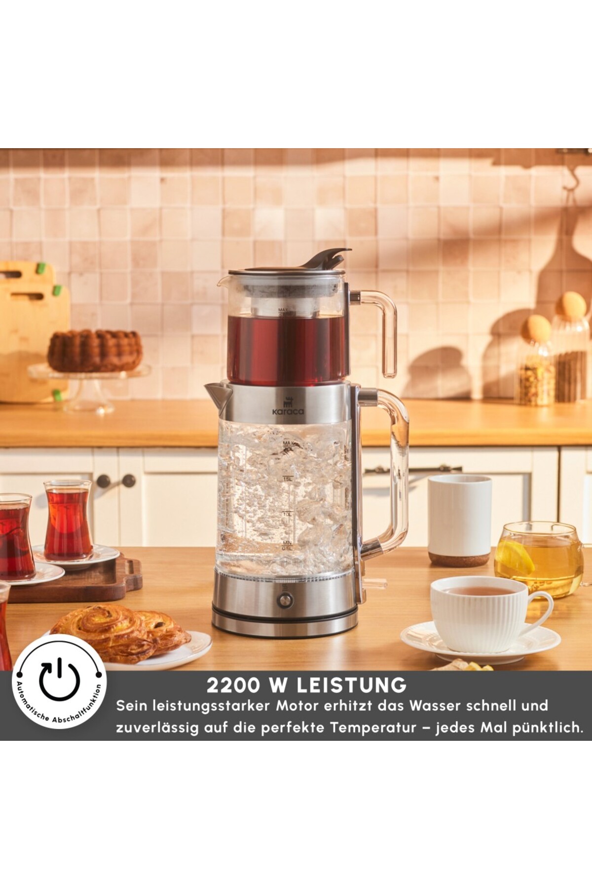 Luma Glas-Teemaschine