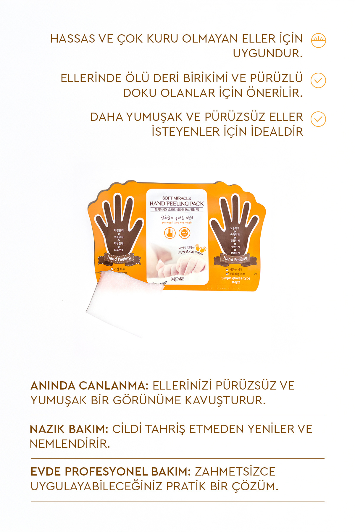 Hand Peeling - Soyulan El Peeling Maskesi 3'lü — 1518123 — تصویر 4 از 6