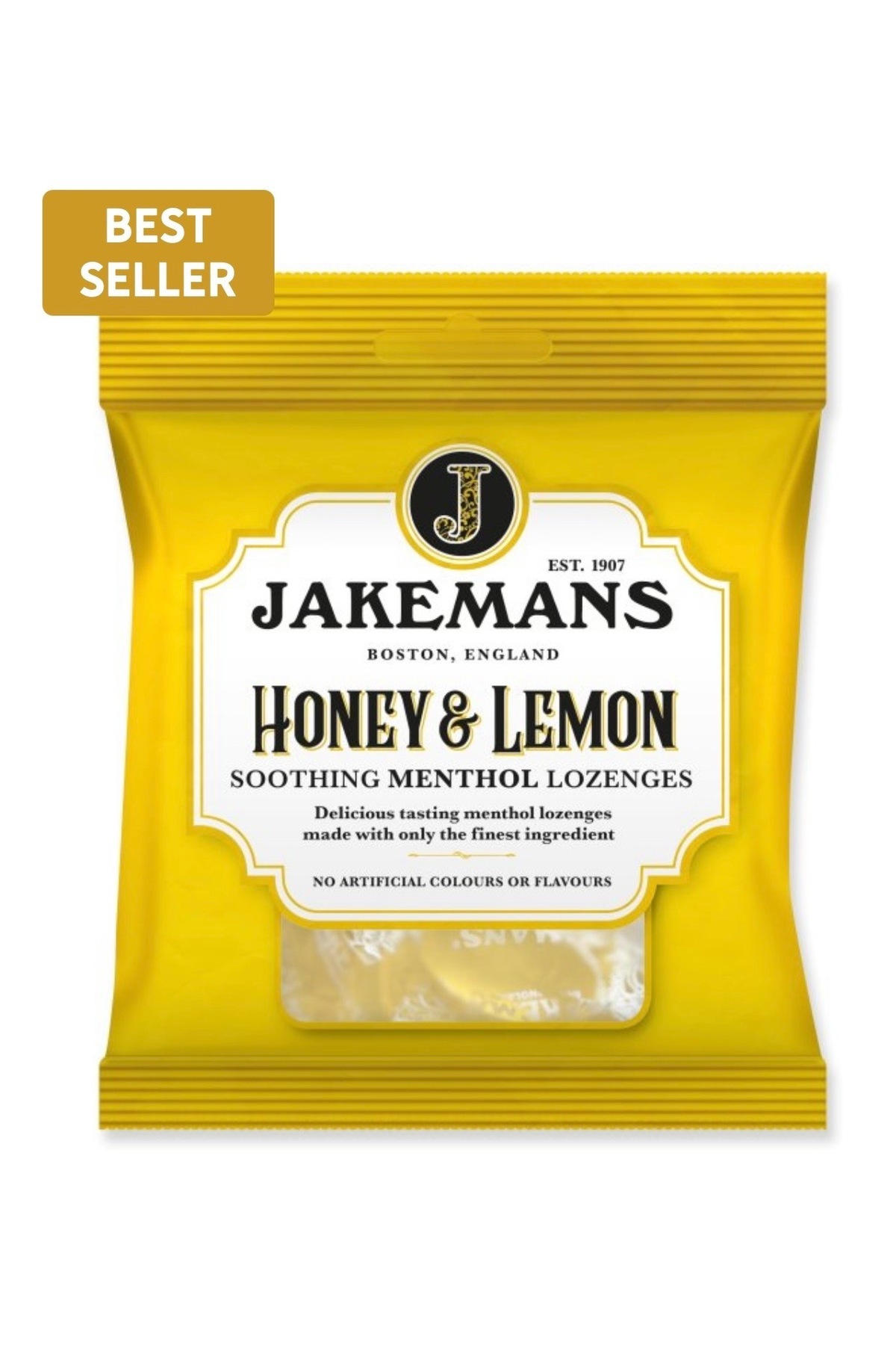 Jake JAKEMANS Honey & Lemon Ballı Limonlu Pastil 160g 20 adet