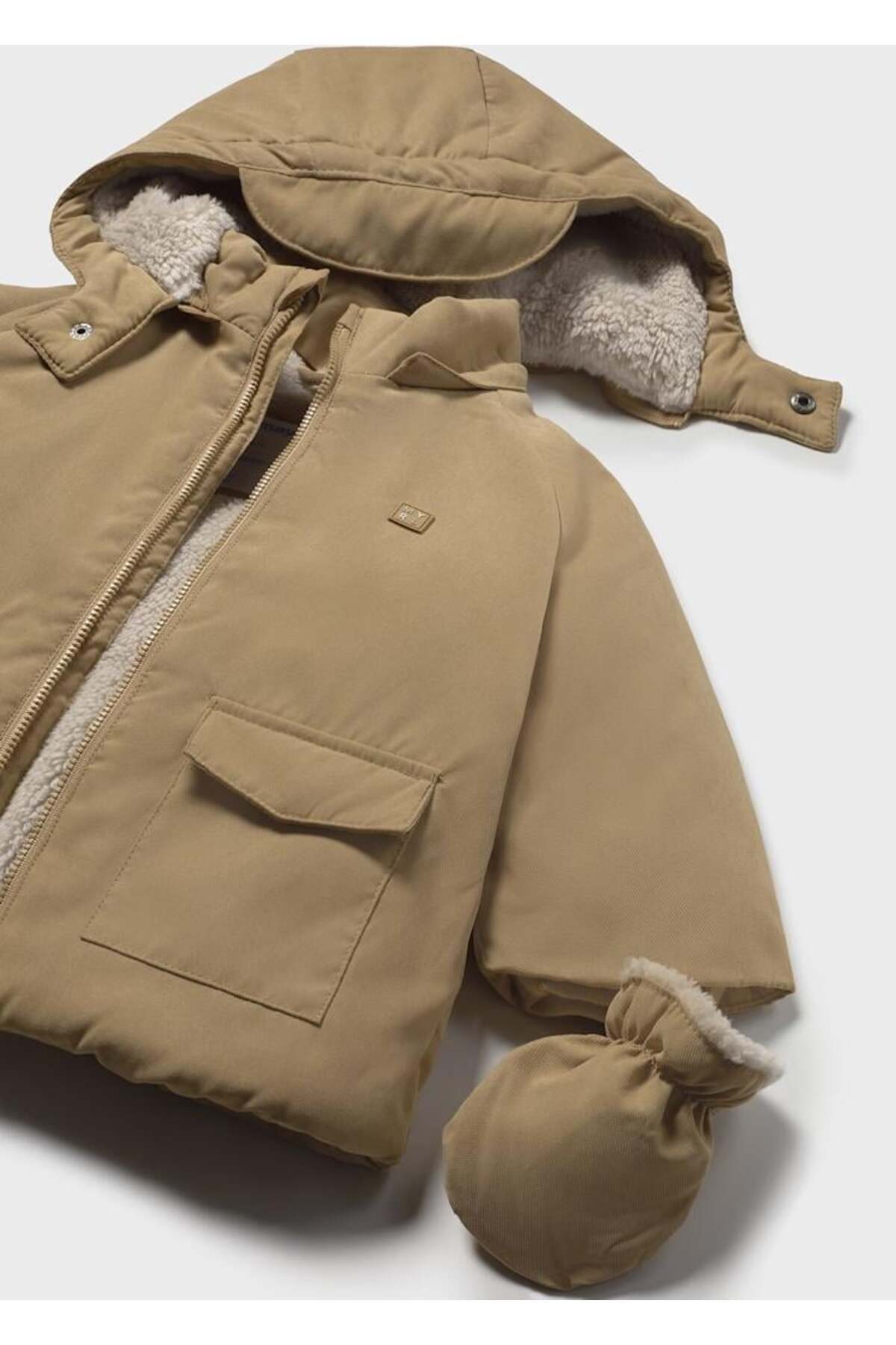 Mayoral Erkek Bebek Mont Parka 18-4 Yaş Kahverengi fotoğrafı 3 (önizleme)