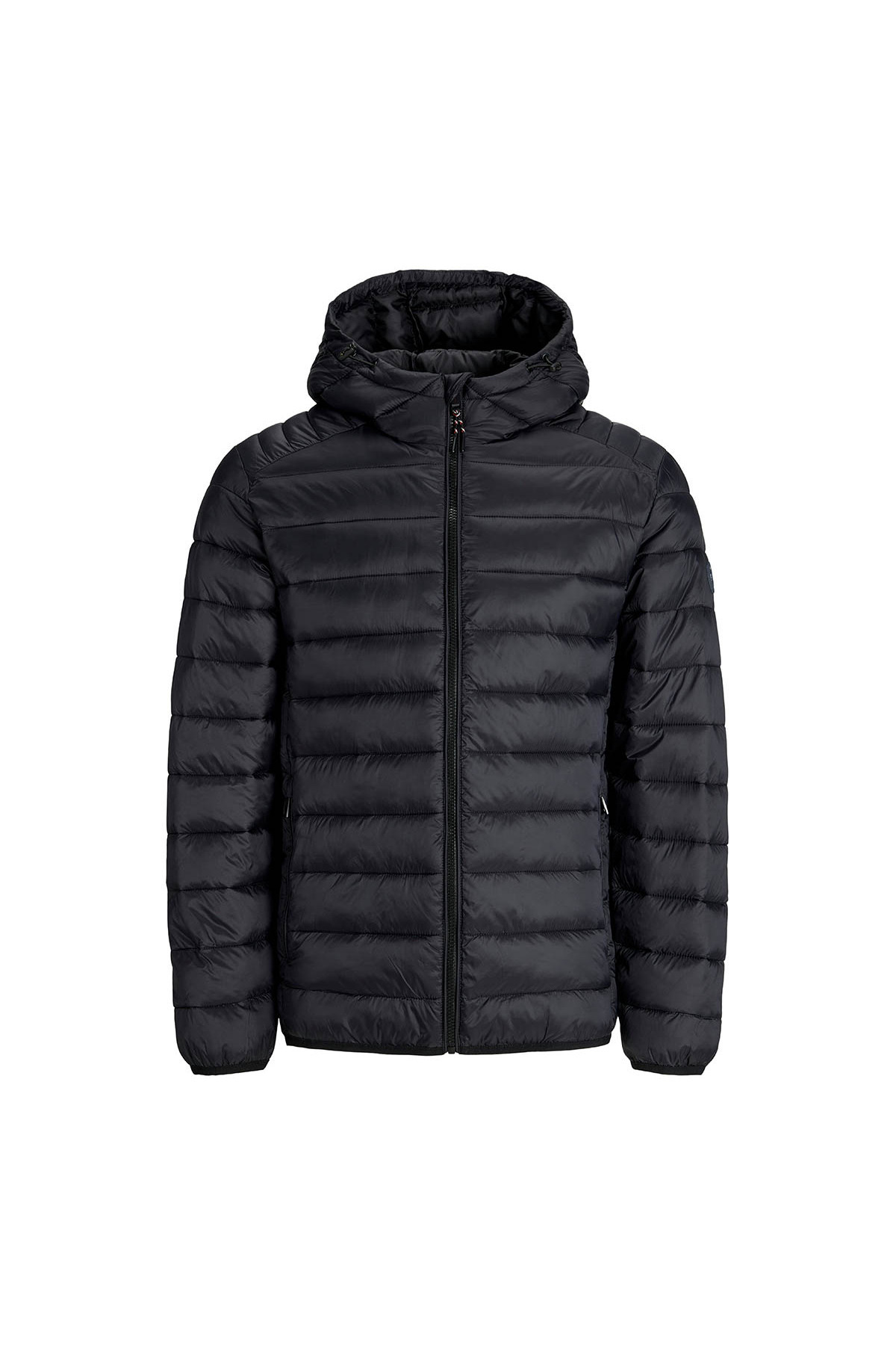 جک اند جونز کاپشن کلاه دار مشکی مردانه Jack & Jones Bradley Light Puffer Hood
