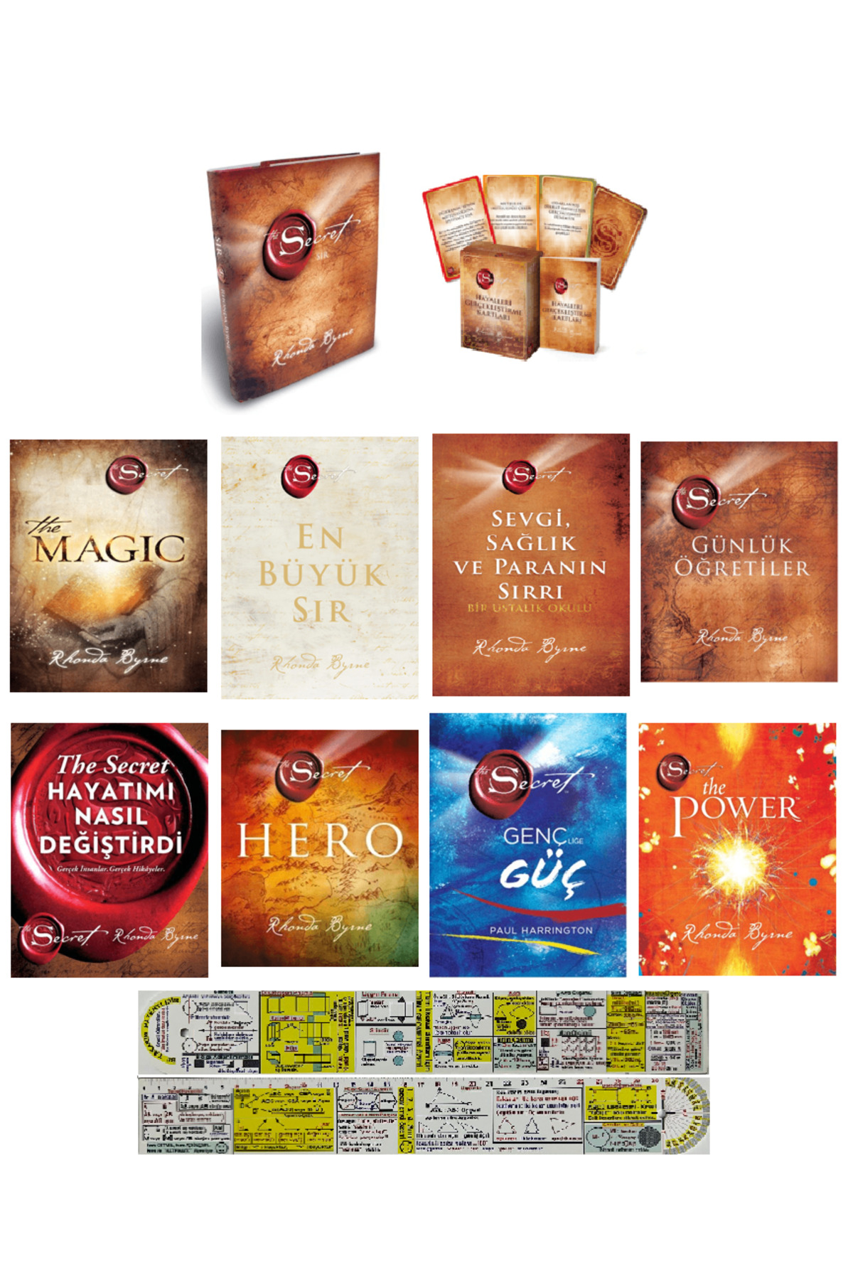 Artemis Yayınları The Secret Serisi 9 Kitap + Kartlar Set Rhonda