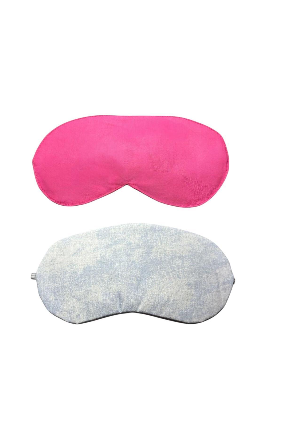 Poros Store Uyku Göz Bandı Lavantalı 2li set Pembe&Mavi