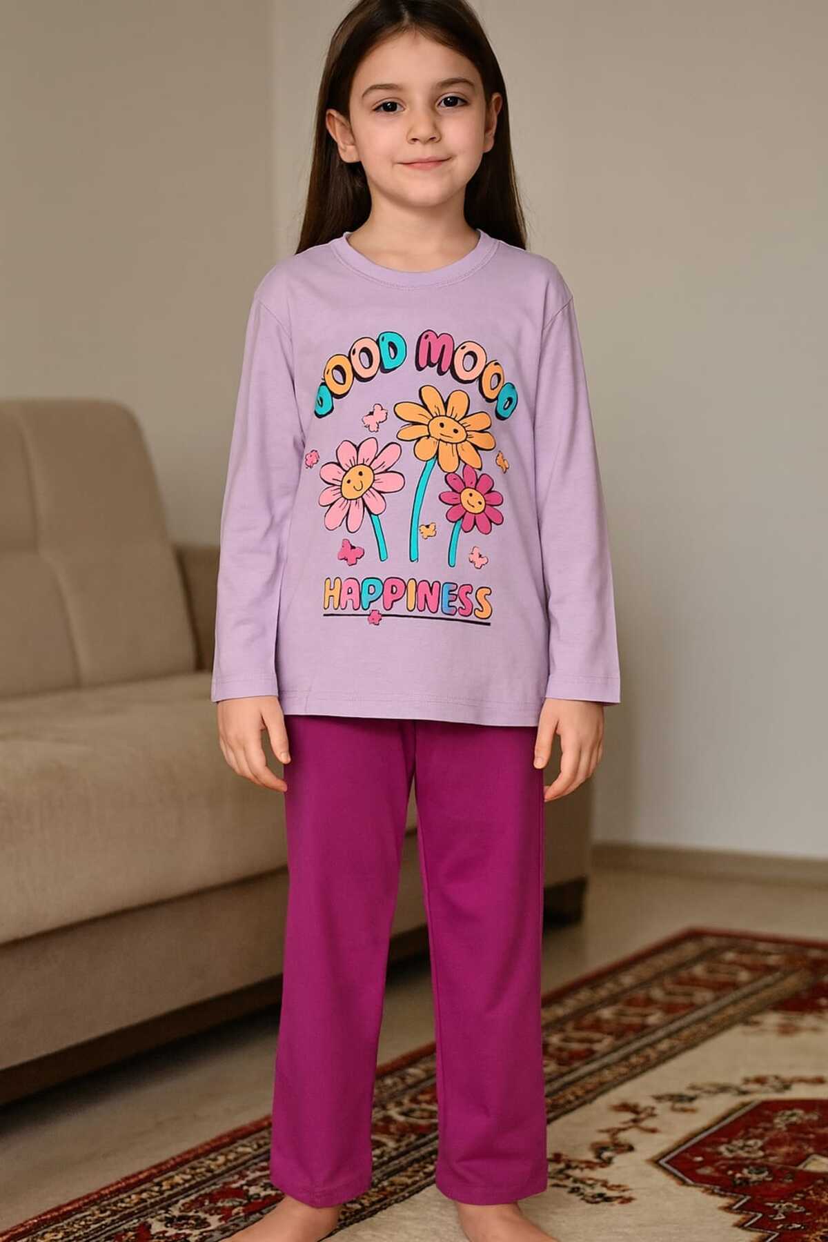 Tenra Kız Çocuk Pijama Takımı %100 Pamuk fotoğrafı 5 (önizleme)