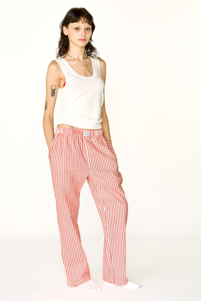Cats Seek Revenge Cats Kırmızı Çizgili Regular Pantolon