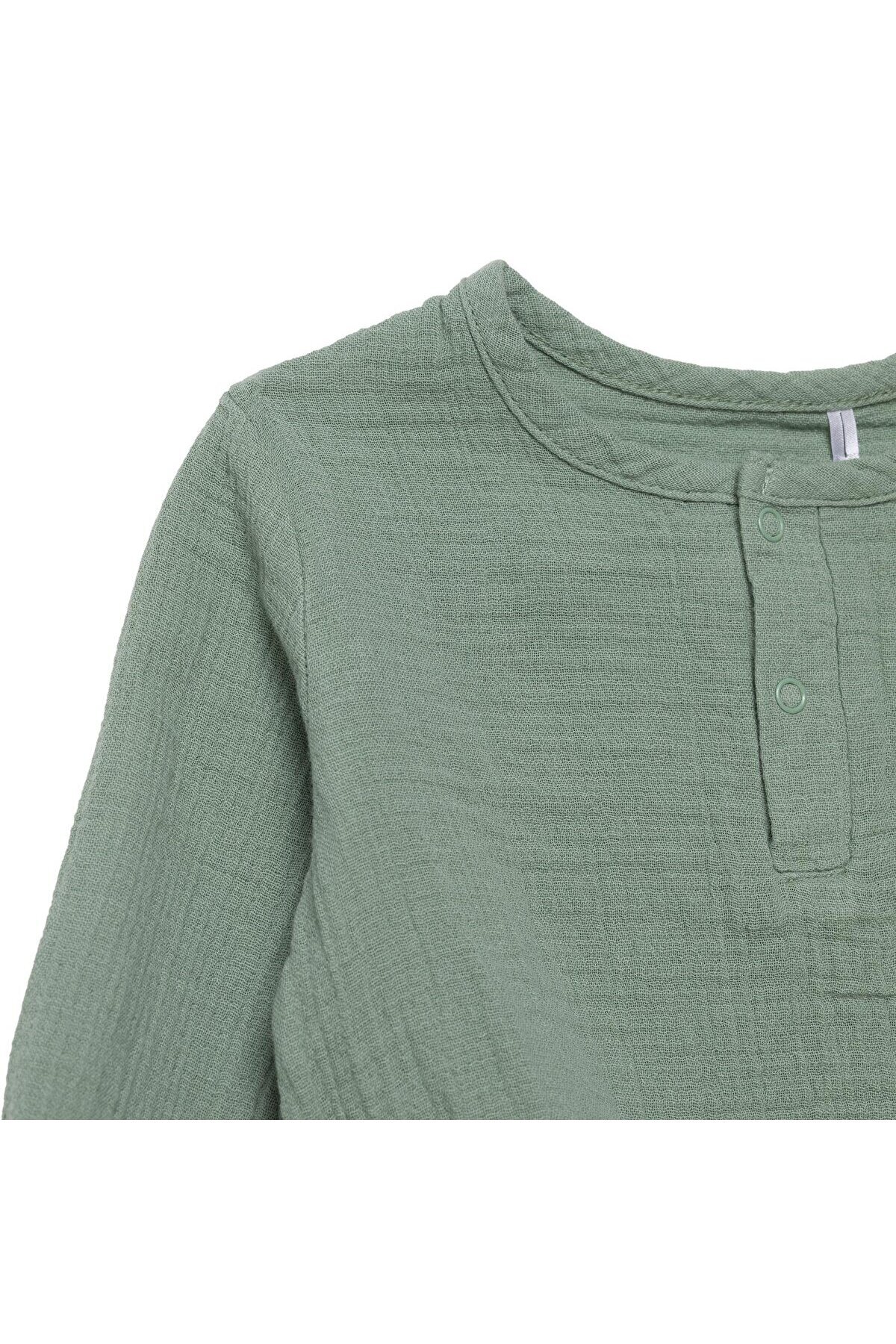 ebebek Hello Baby HelloBaby Erkek Bebek Uzun Kol Body Müslin Hakim Yaka fotoğrafı 3 (önizleme)